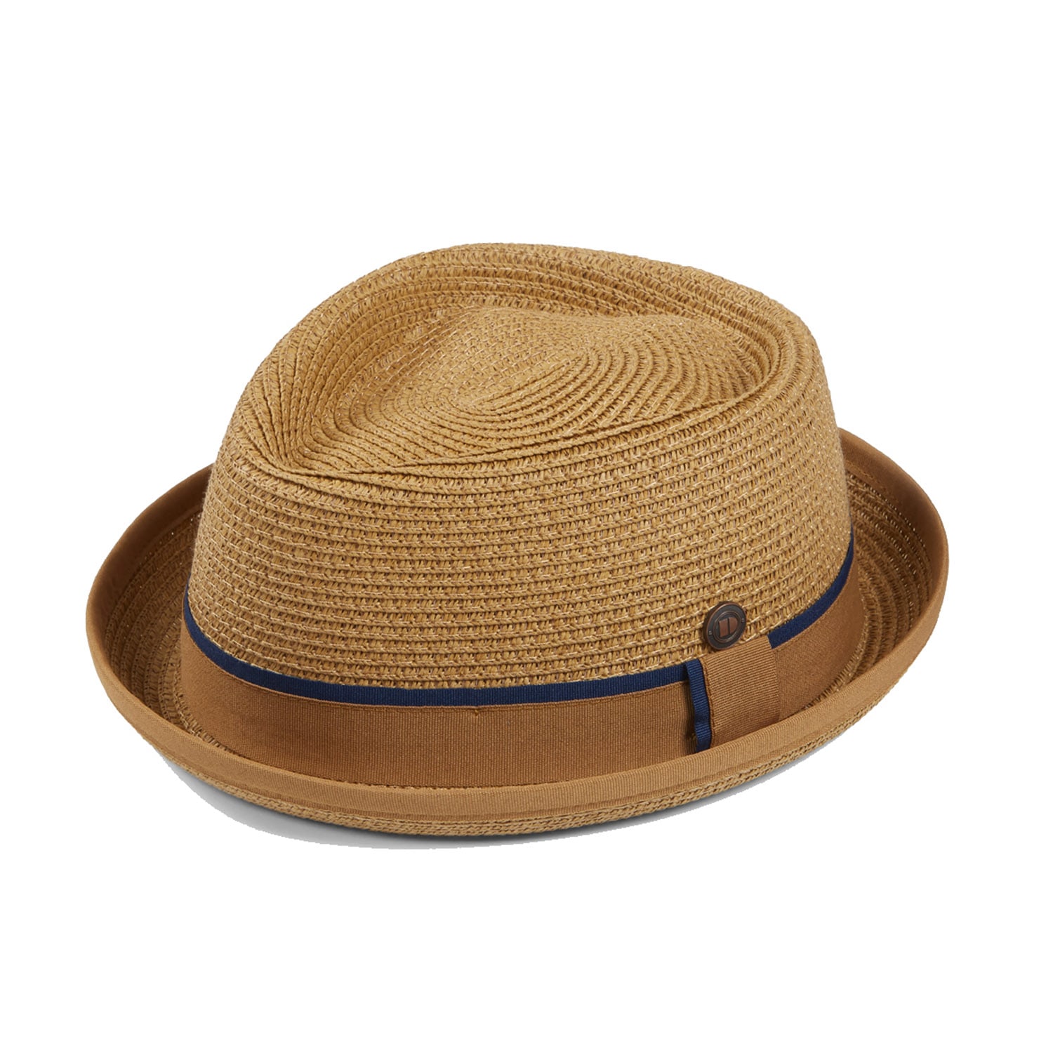 Dasmarca Hats Men's Brown Dasmarca Durban Summer Diamond Crown Light Weight Breathable Porkpie Hat - Mustard In Brown