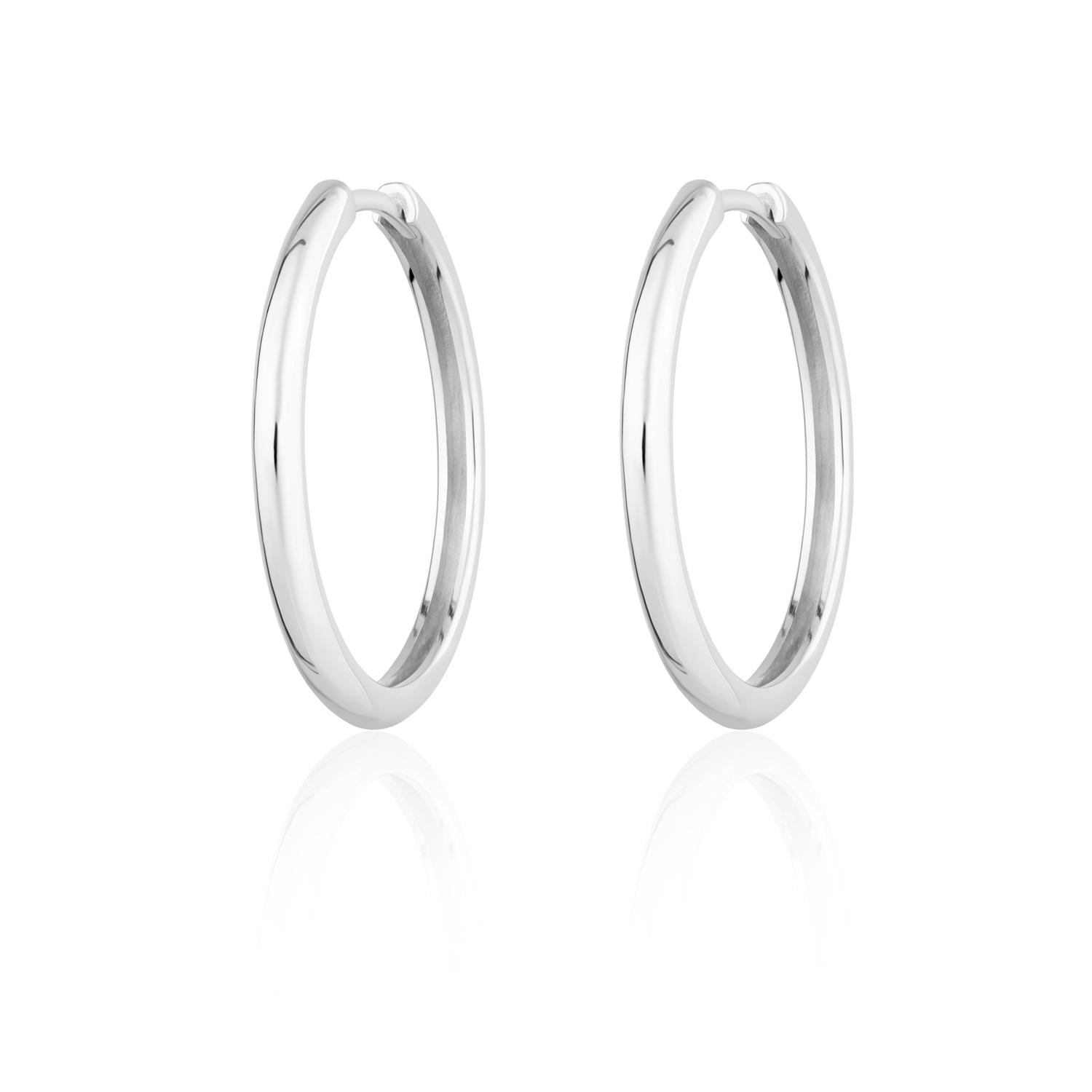 Women’s Silver Perfect Hoop Earrings Scream Pretty