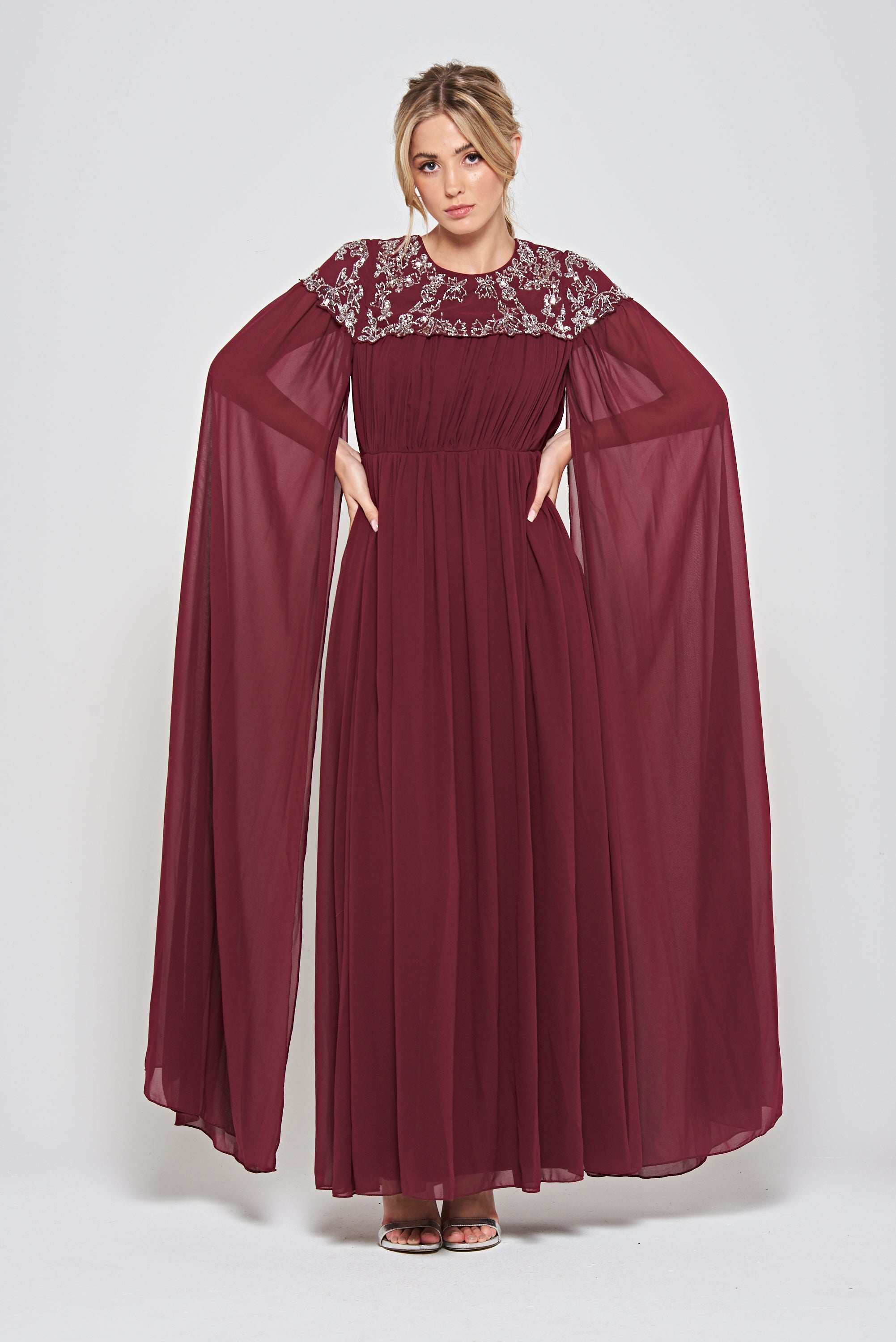 cocktail dresses with sleeves knee length Sheath/Column Straight Neckline Half Sleeves Knee-Length Cocktail Dresses With Embellished Cups