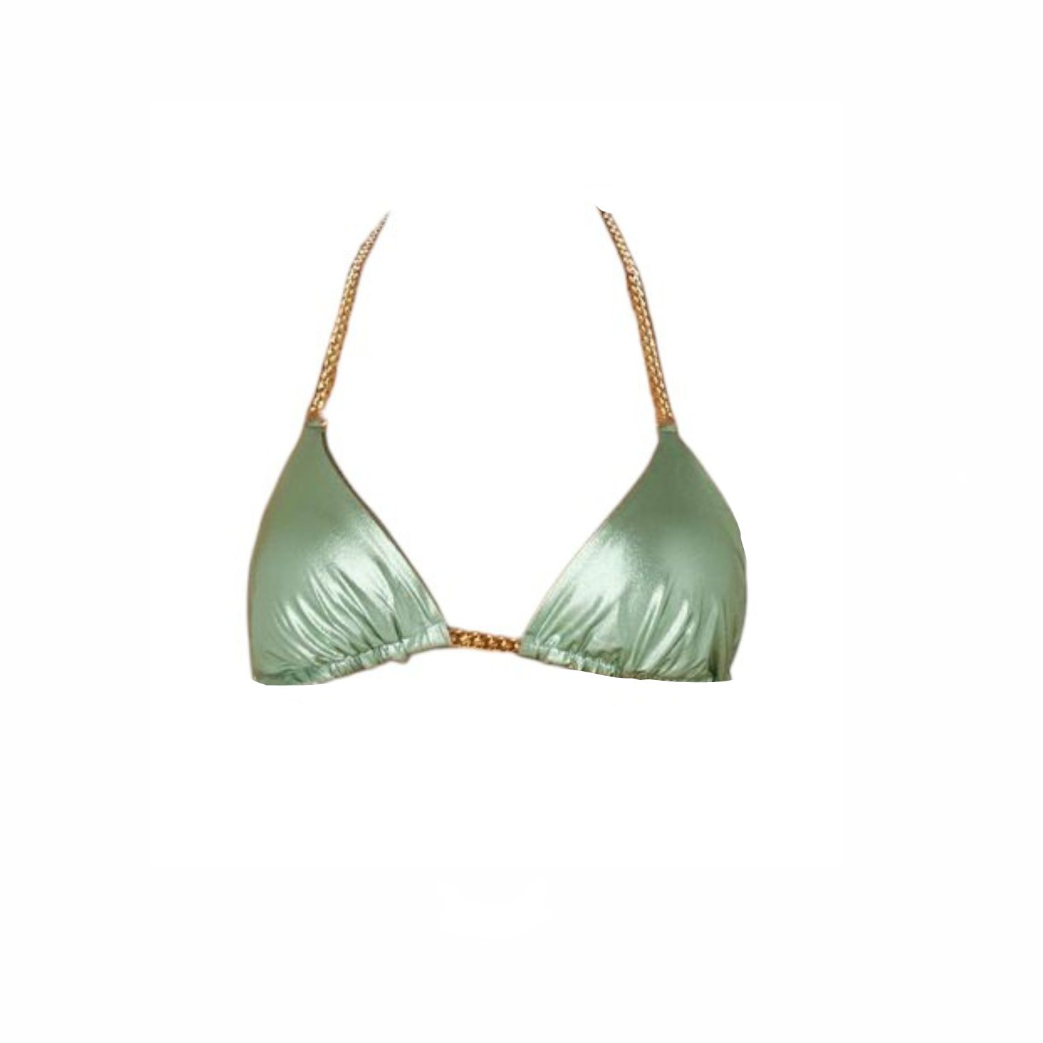 Room 24 Women's Green Stacey Top New Metallic Military In Green