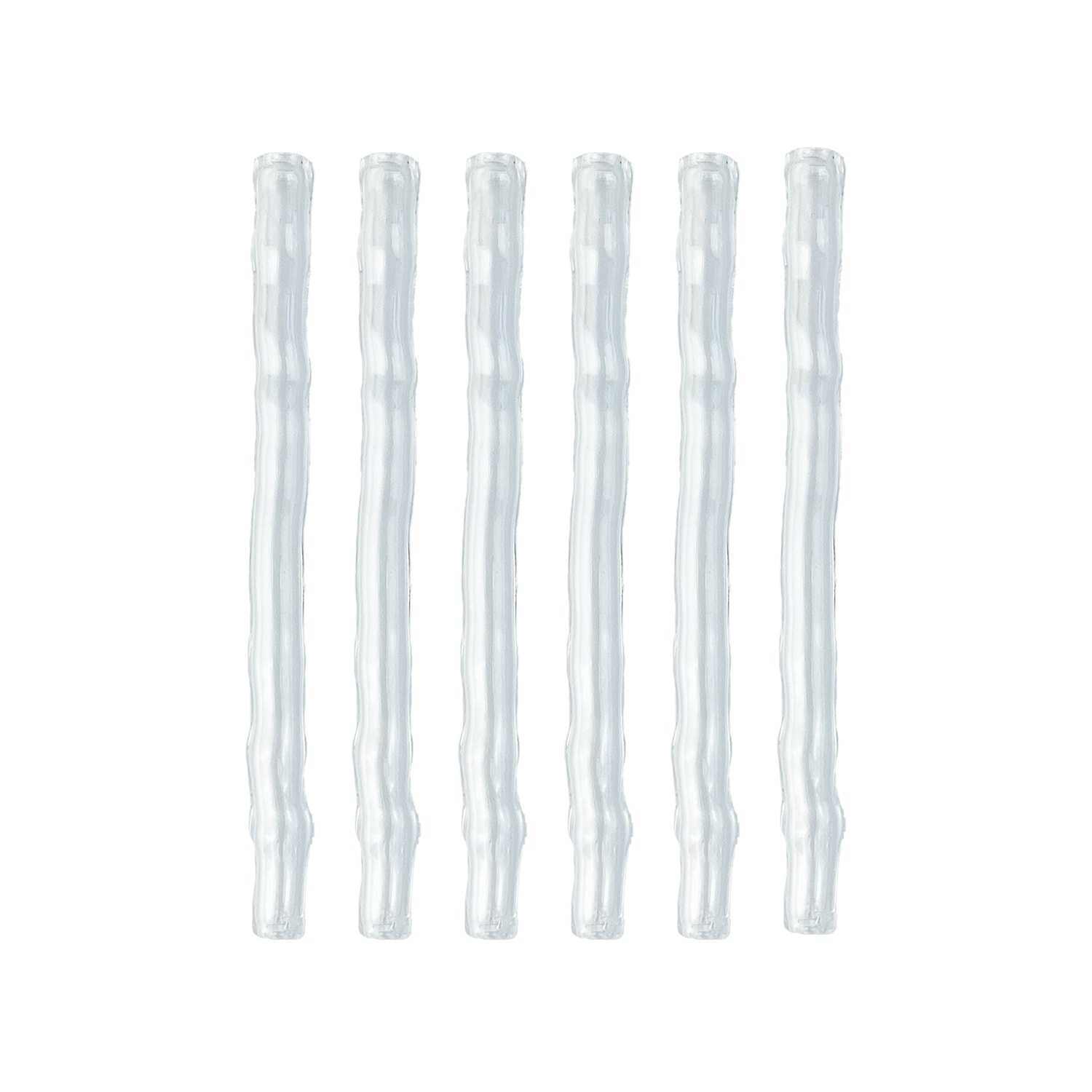Karen Kriegel Neutrals / White Wavy Cocktail Drinking Straw