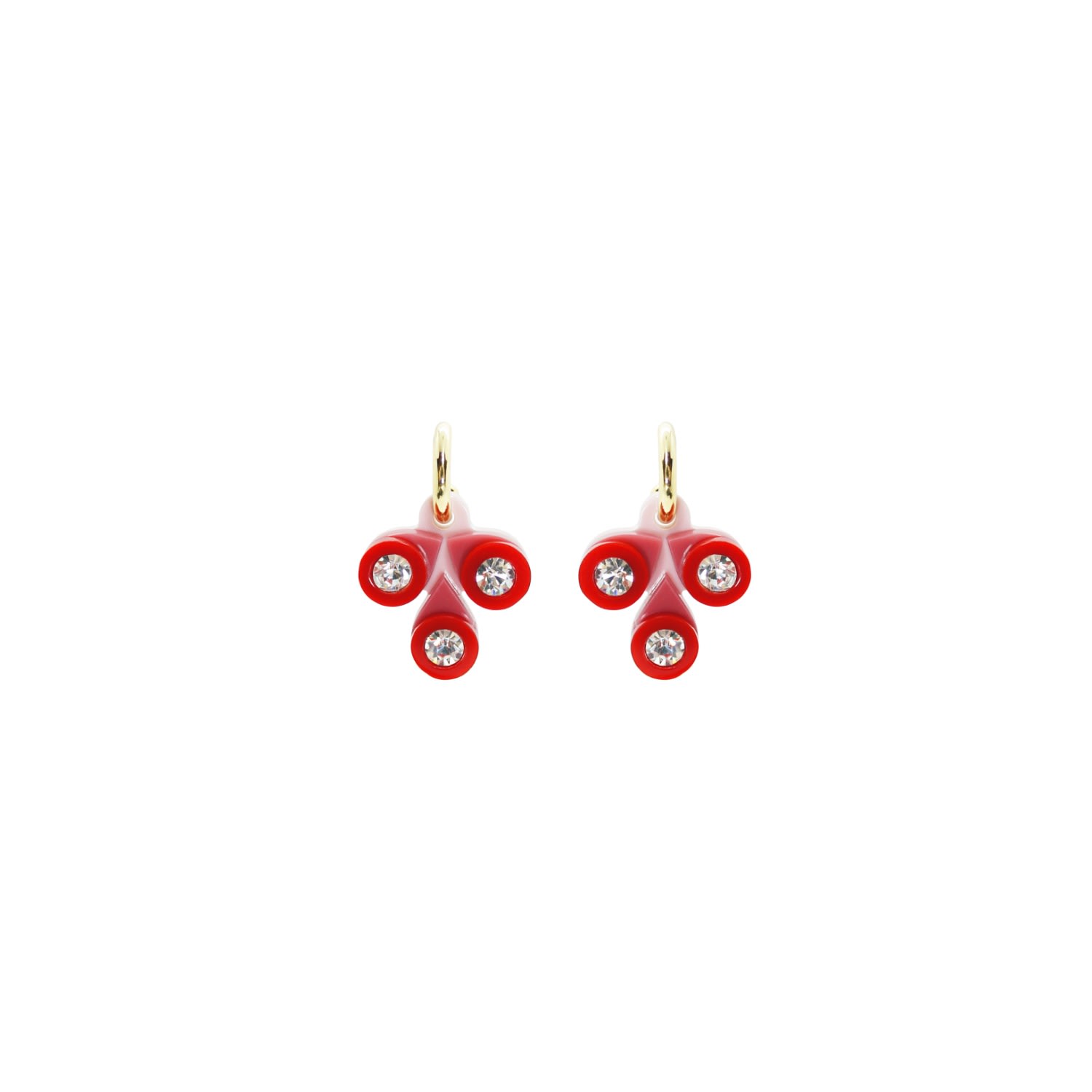 Gissa Bicalho Women's Pink / Purple Acrylic Handmade Earring Araci Pink