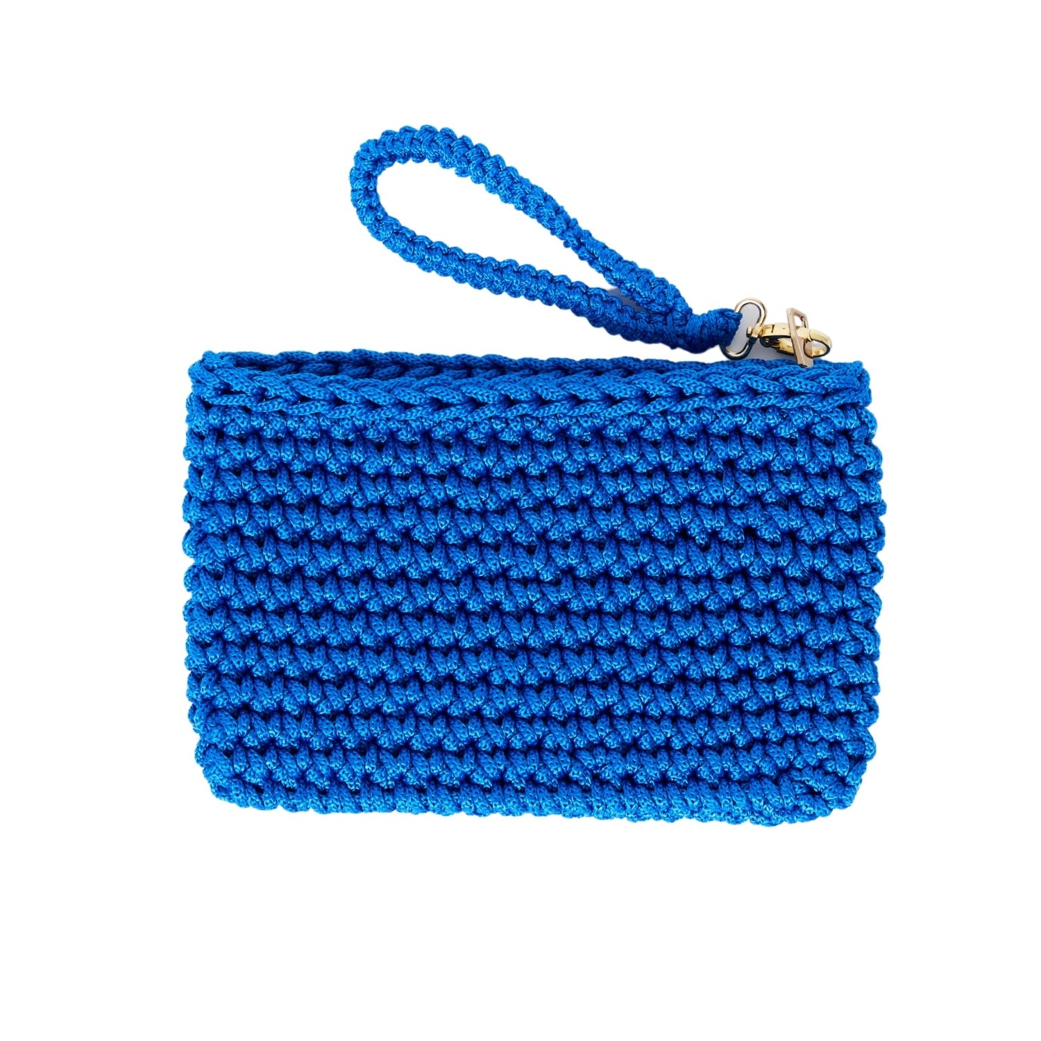 Women’s Crete Handmade Crochet Clutch In Blue N’onat