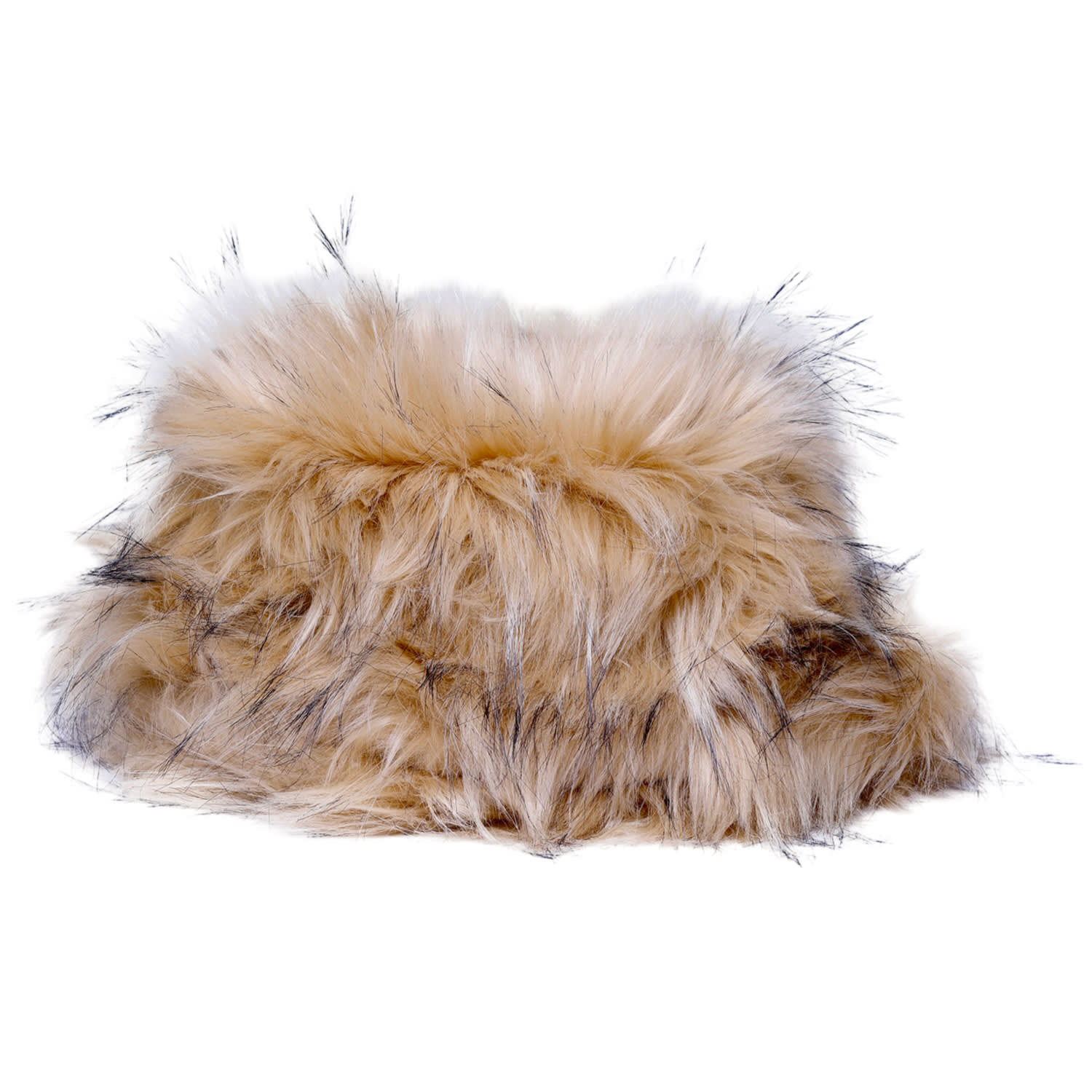 Vaseghia Women's Brown / Neutrals Oisin Vegan Faux Fur Bucket Hat