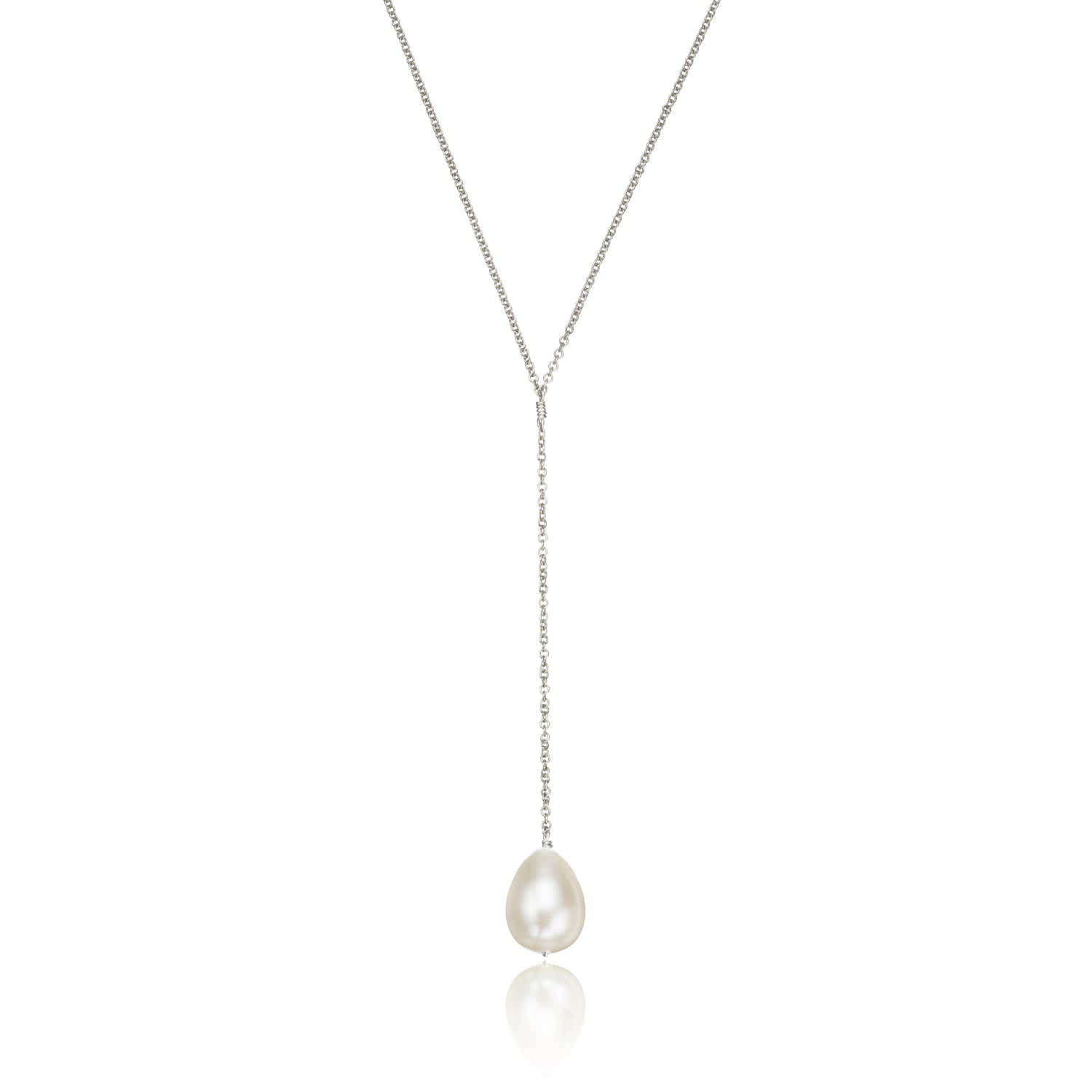 large pearl drop necklace