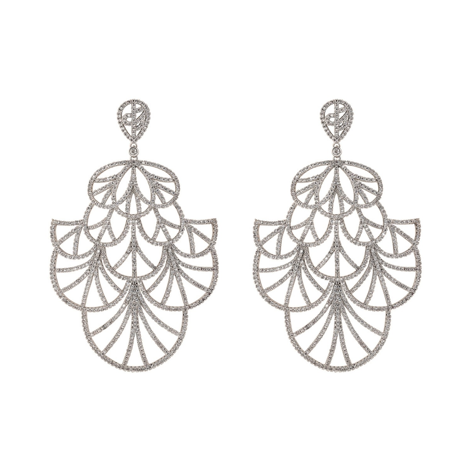 Women’s Geisha Earrings - Silver Stephanie Browne Australia