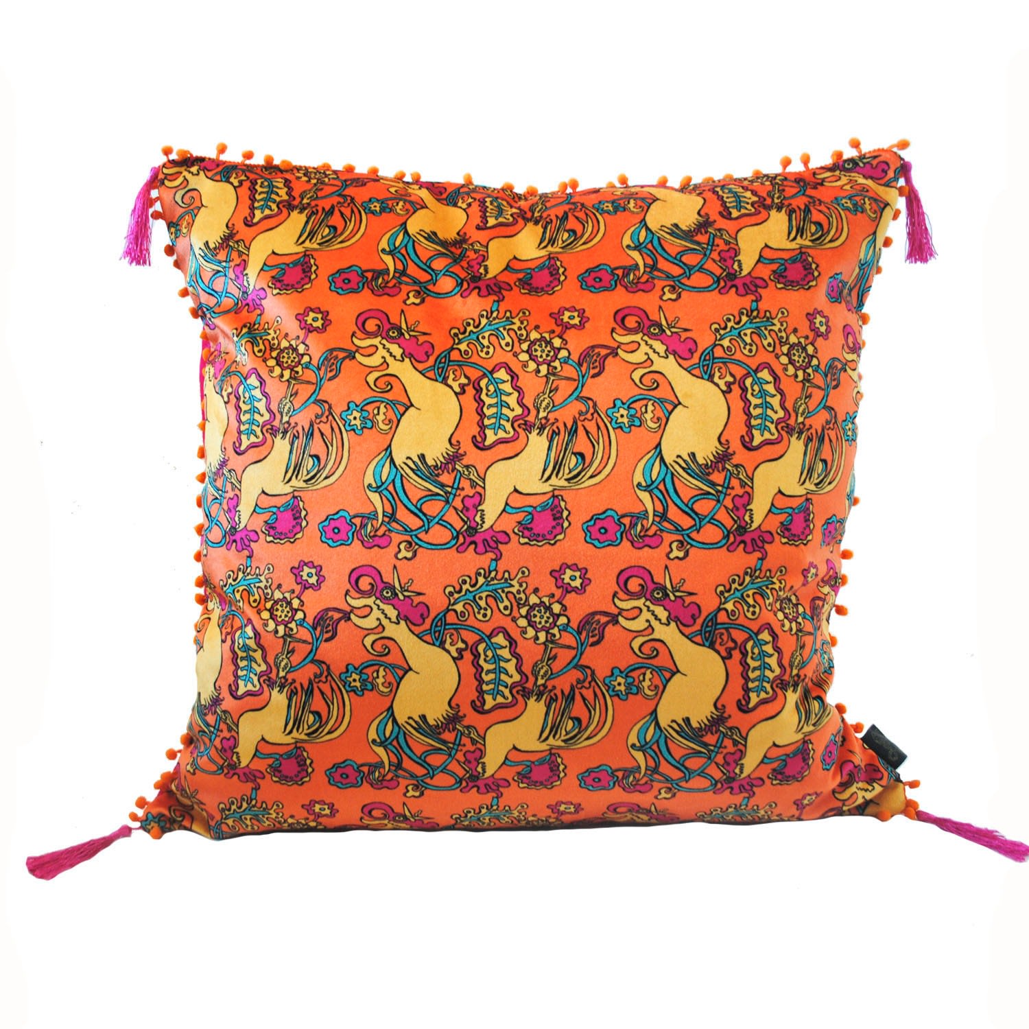 The Country Chicken Orange Cushion Laura B Interiors