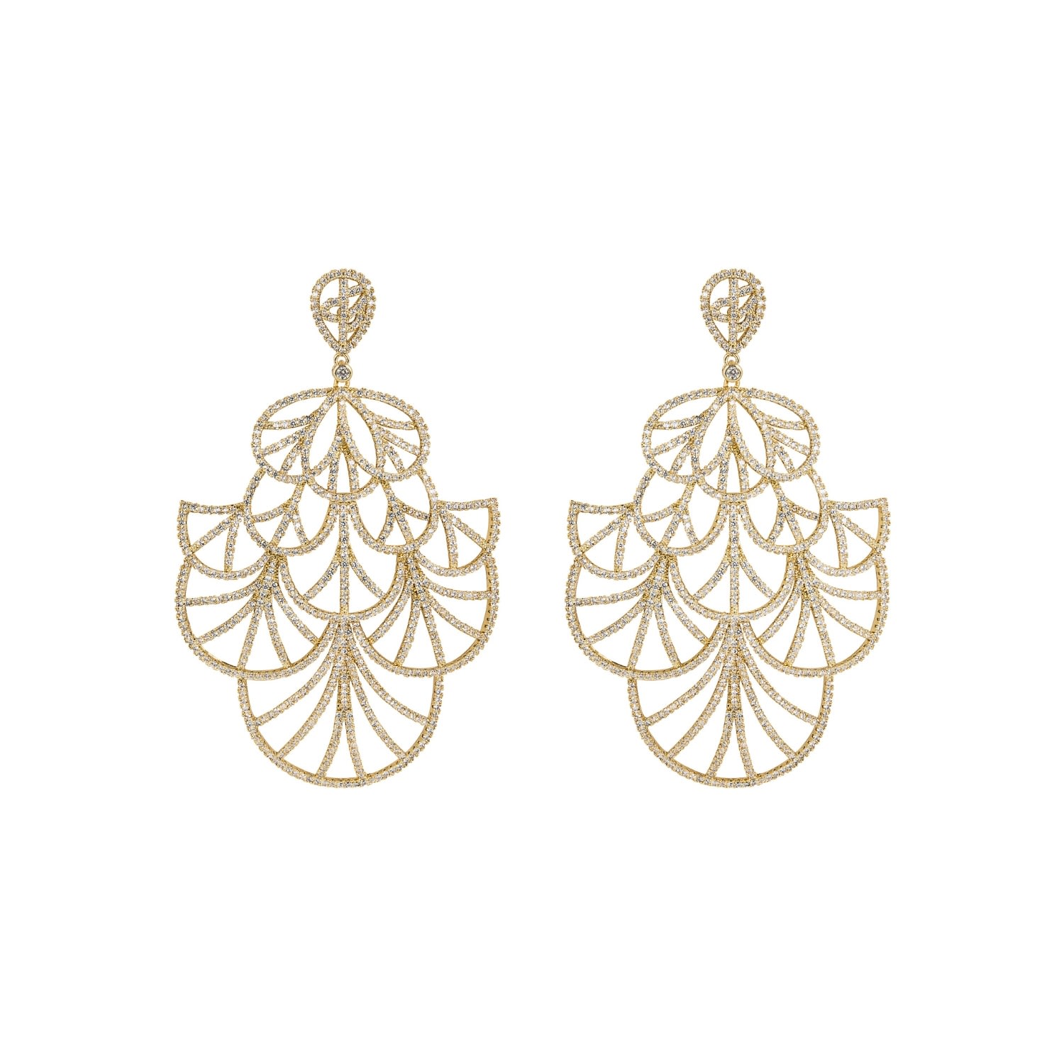 Women’s Geisha Earrings - Gold Stephanie Browne Australia