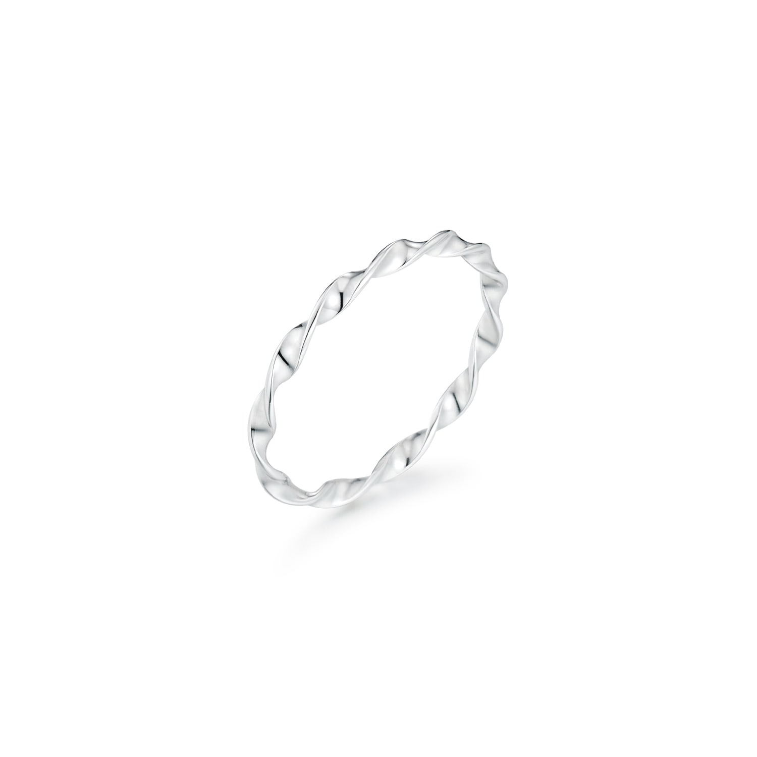 Didier Dubot Women's Silver Miss. Doux Twisted White Gold Shade Band In Silver