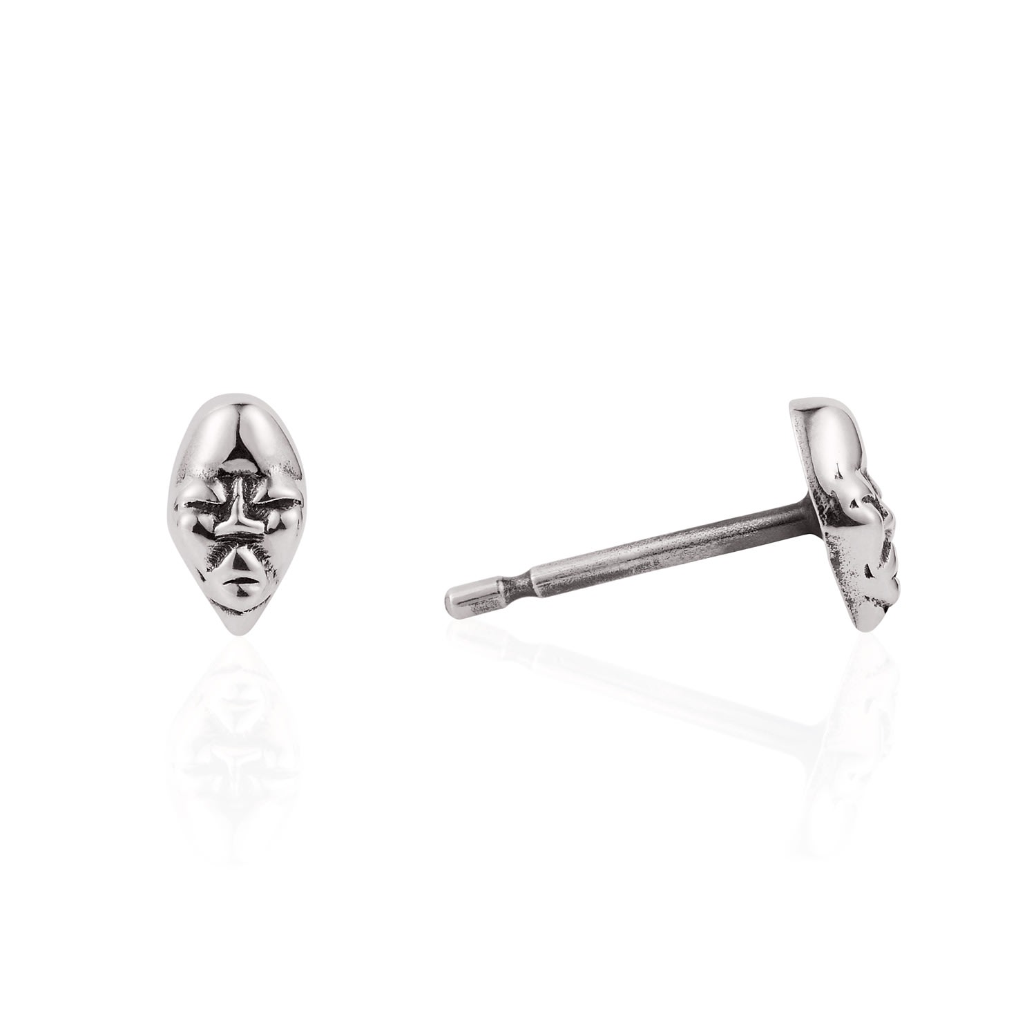 Women’s Tiny Voodoo Erzulie Earrings Silver Lee Renee