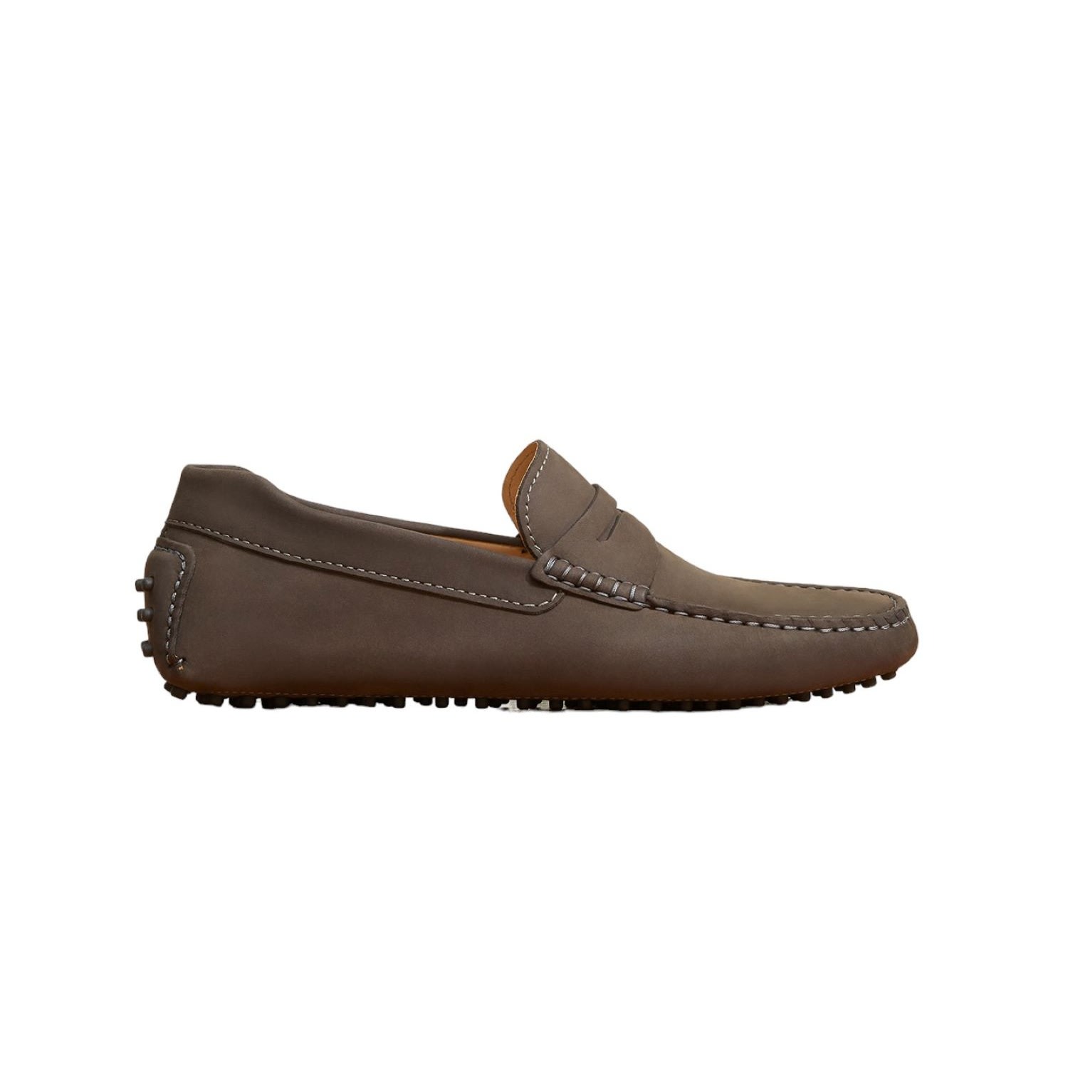 Jack Erwin Men's Grey Parker Driving Loafer - Slate Nubuck In Grey