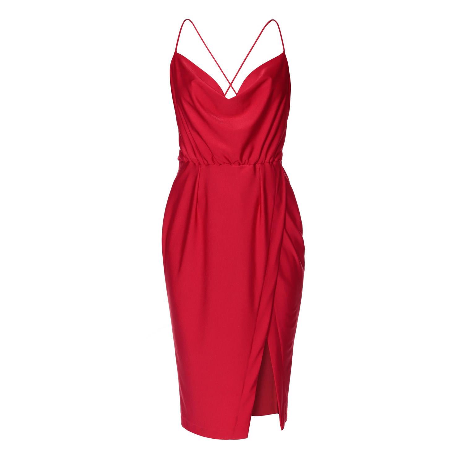 Shop Aggi Women's Kim Red Midi Dress