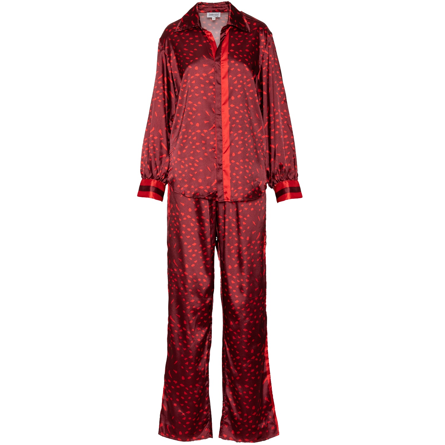Ofuure Yellow / Orange / Red Aminah Red Pant Set In Yellow/orange/red