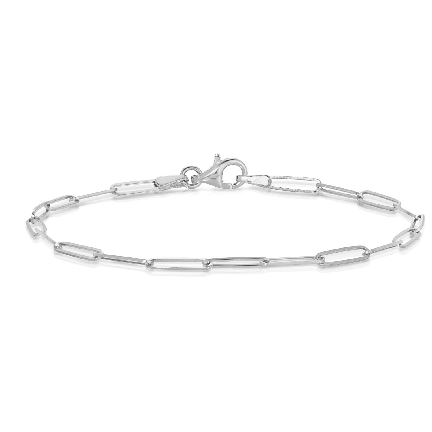 Women’s Element Long Link Bracelet - 14K White Gold Maya Brenner