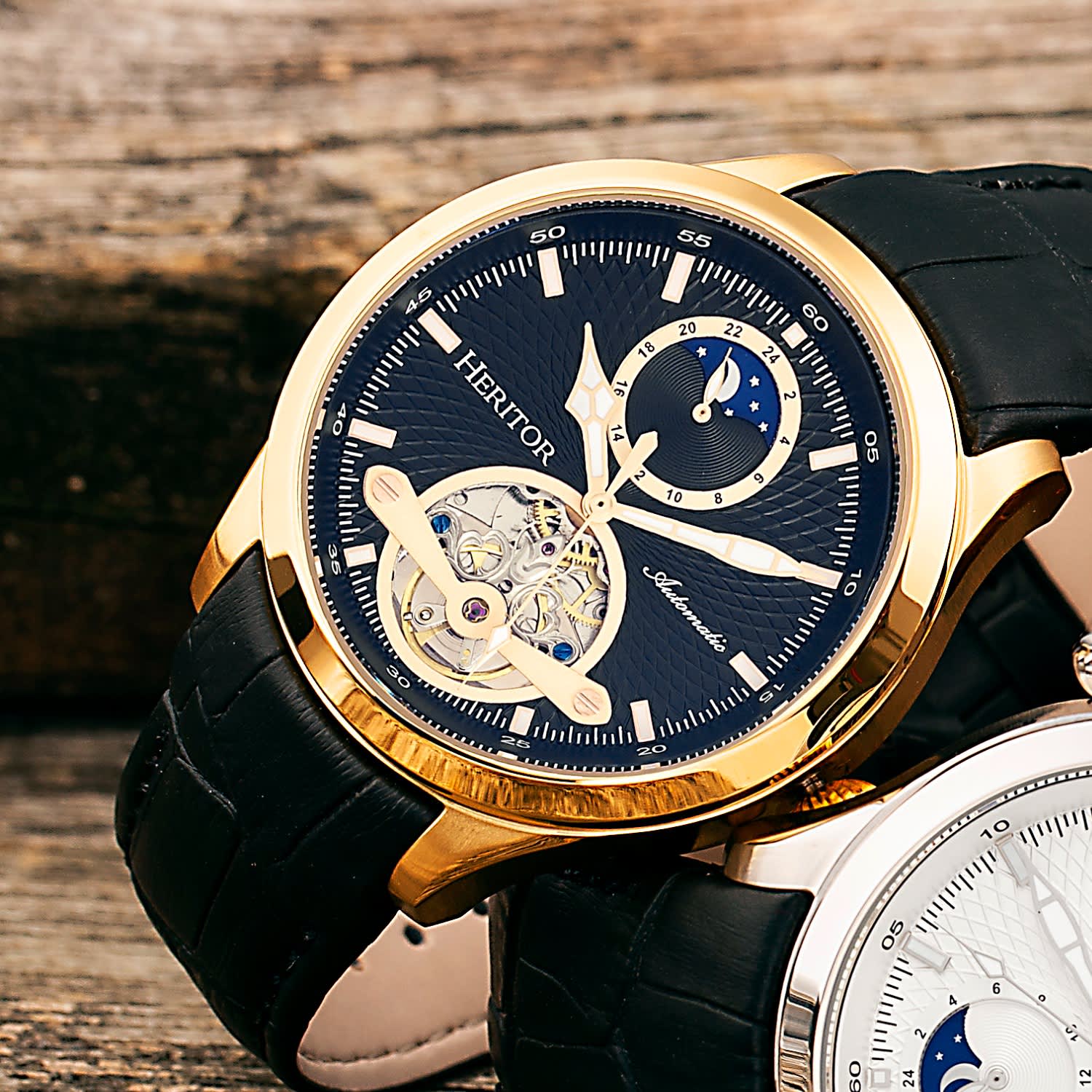 Heritor automatic men's gregory watch best sale