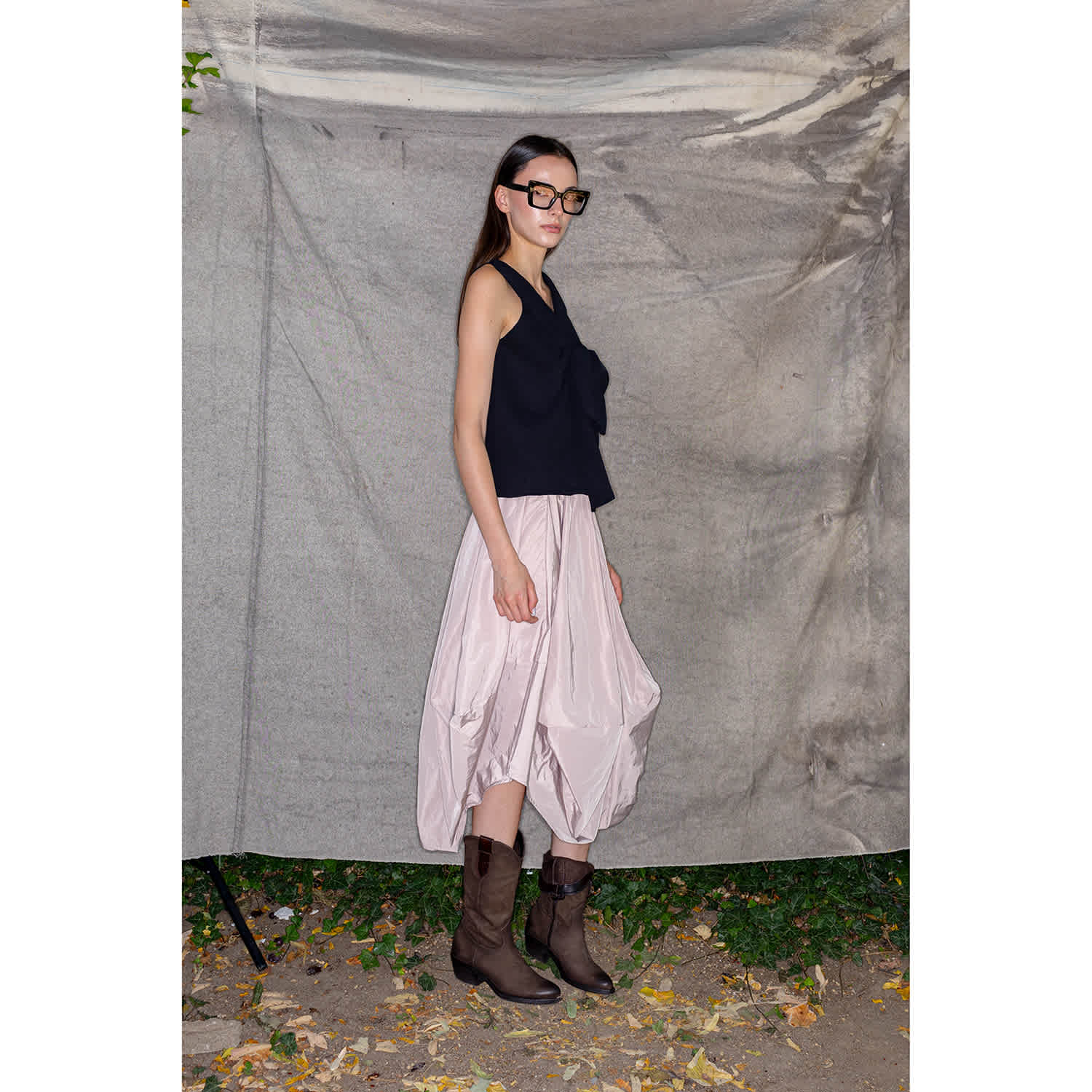 Balloon Skirt In Champagne Pink | Bianca Popp | Wolf & Badger