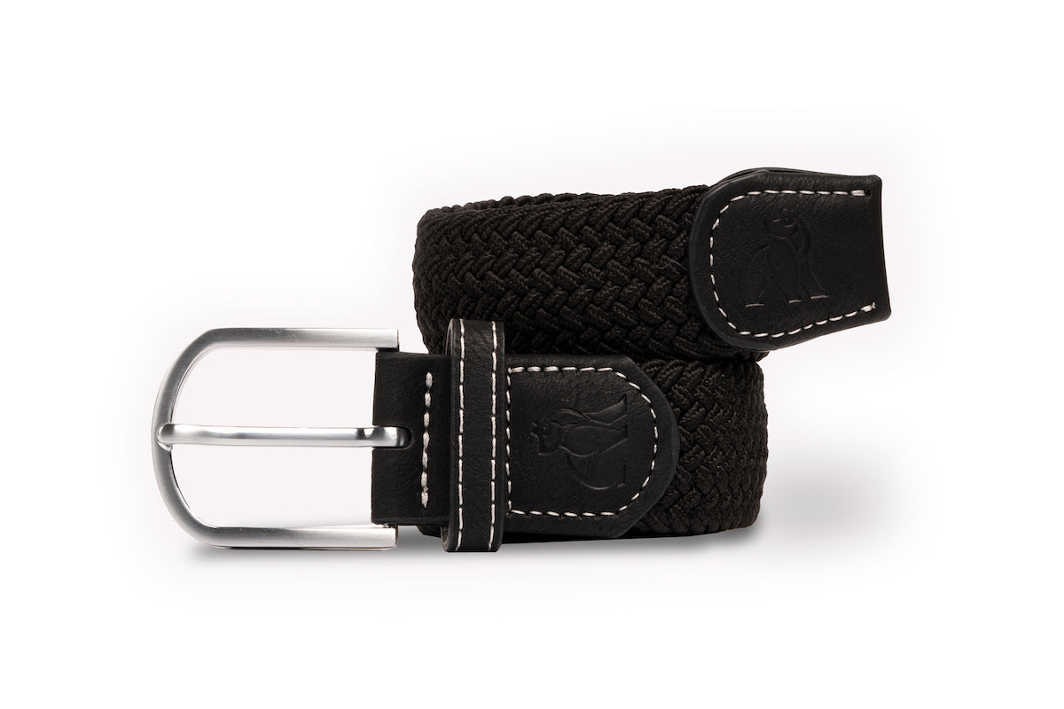 Men’s Woven Belt - Black Medium Swole Panda