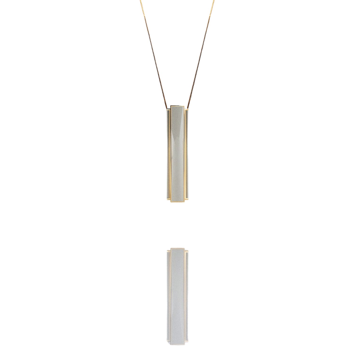 The Rose Women's Neutrals / Gold Pendant One Ivory In Gold