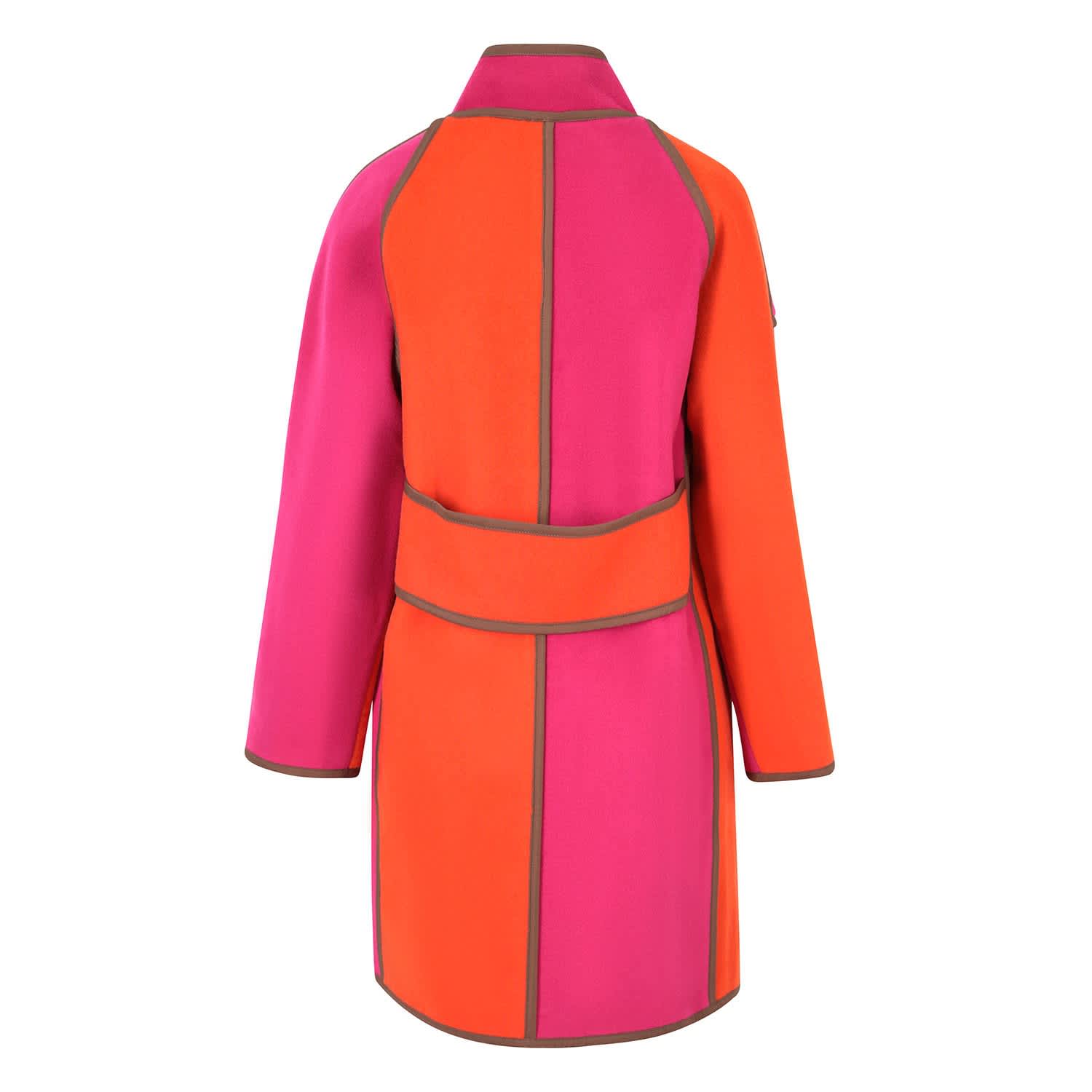 Pink Orange Oversized Cashmere Mix Space Coat | Beatrice von