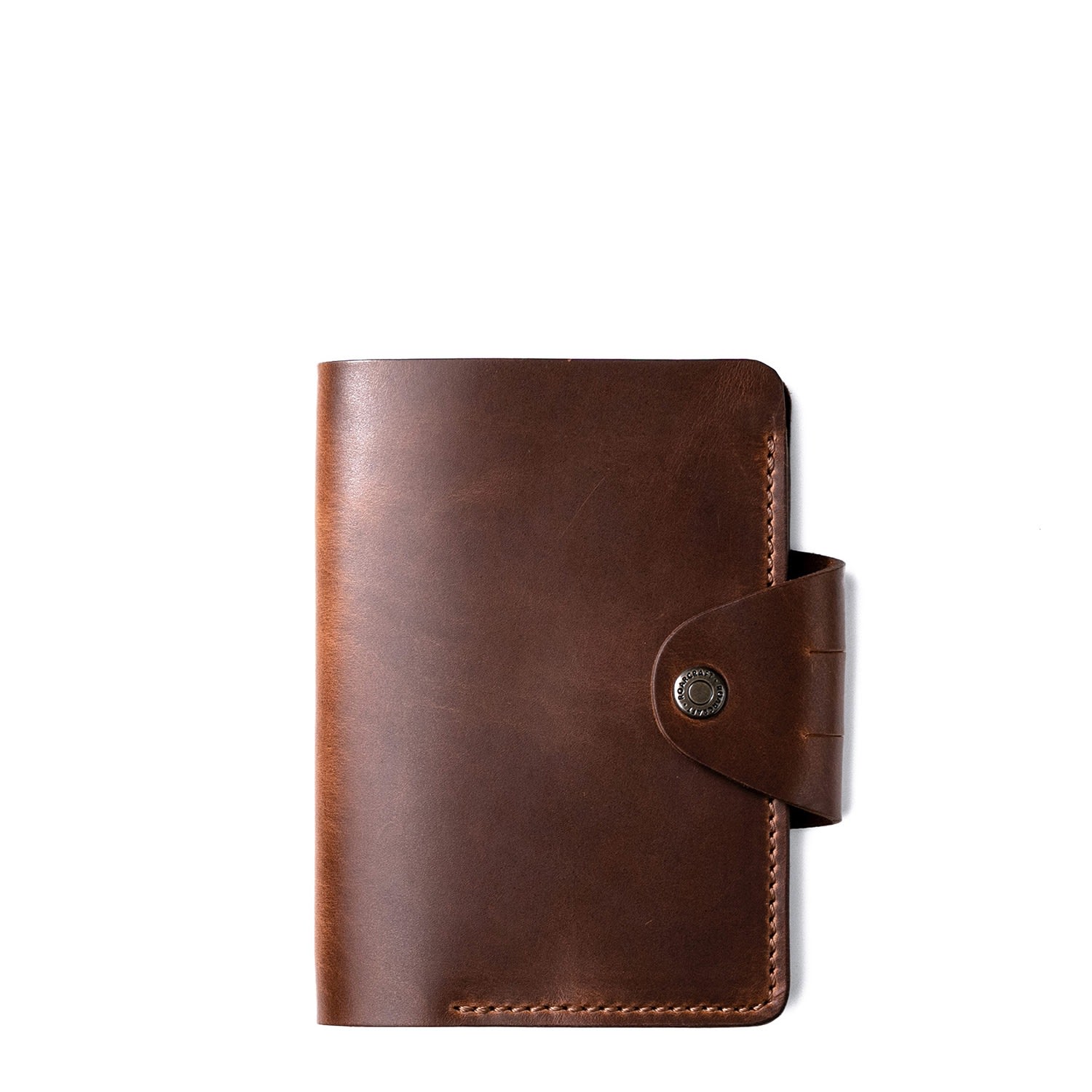 Hemingway A6 Mini Organiser Leather Case - Brown One Size Roarcraft