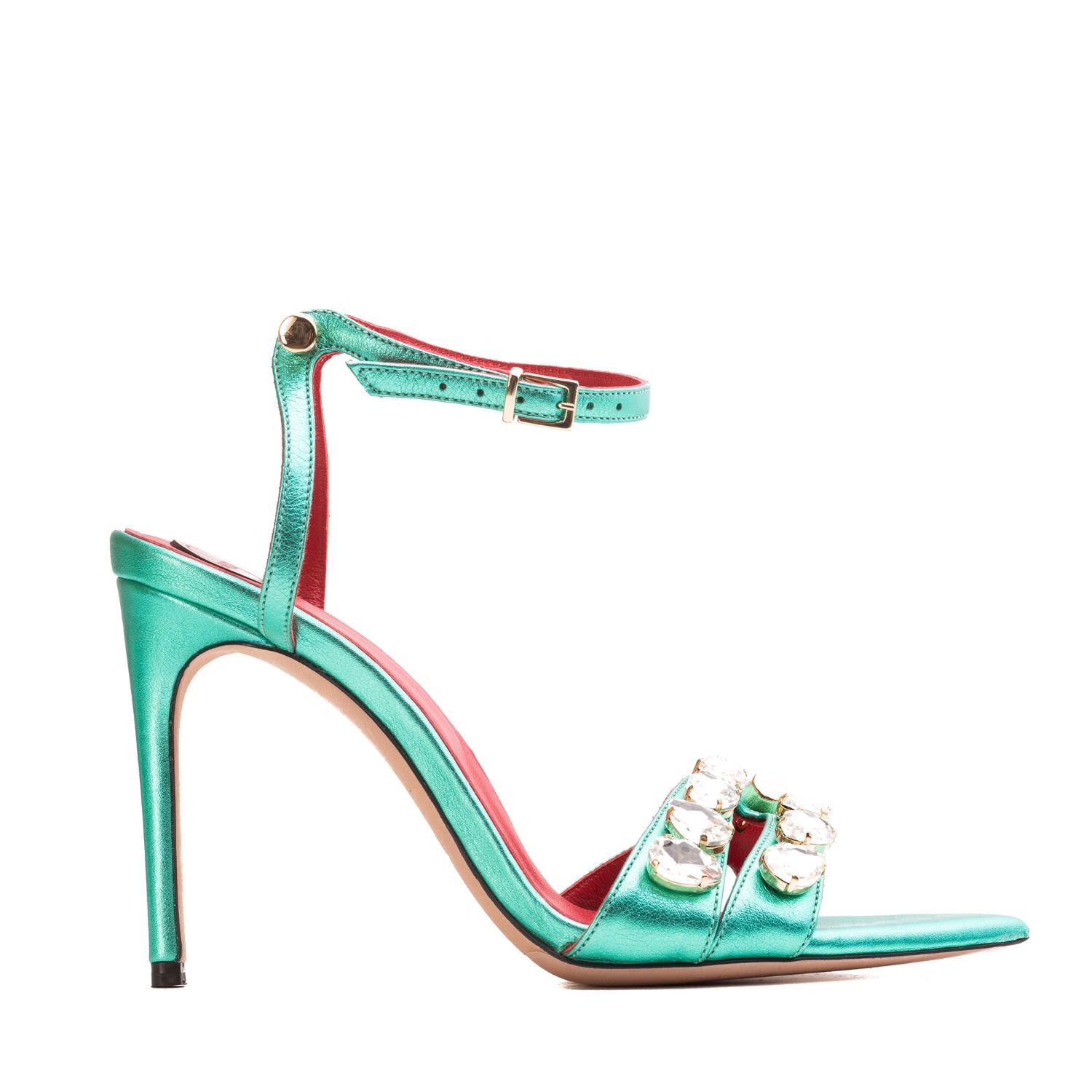 Hardot Women's Green Booty Mint Sandals In Green
