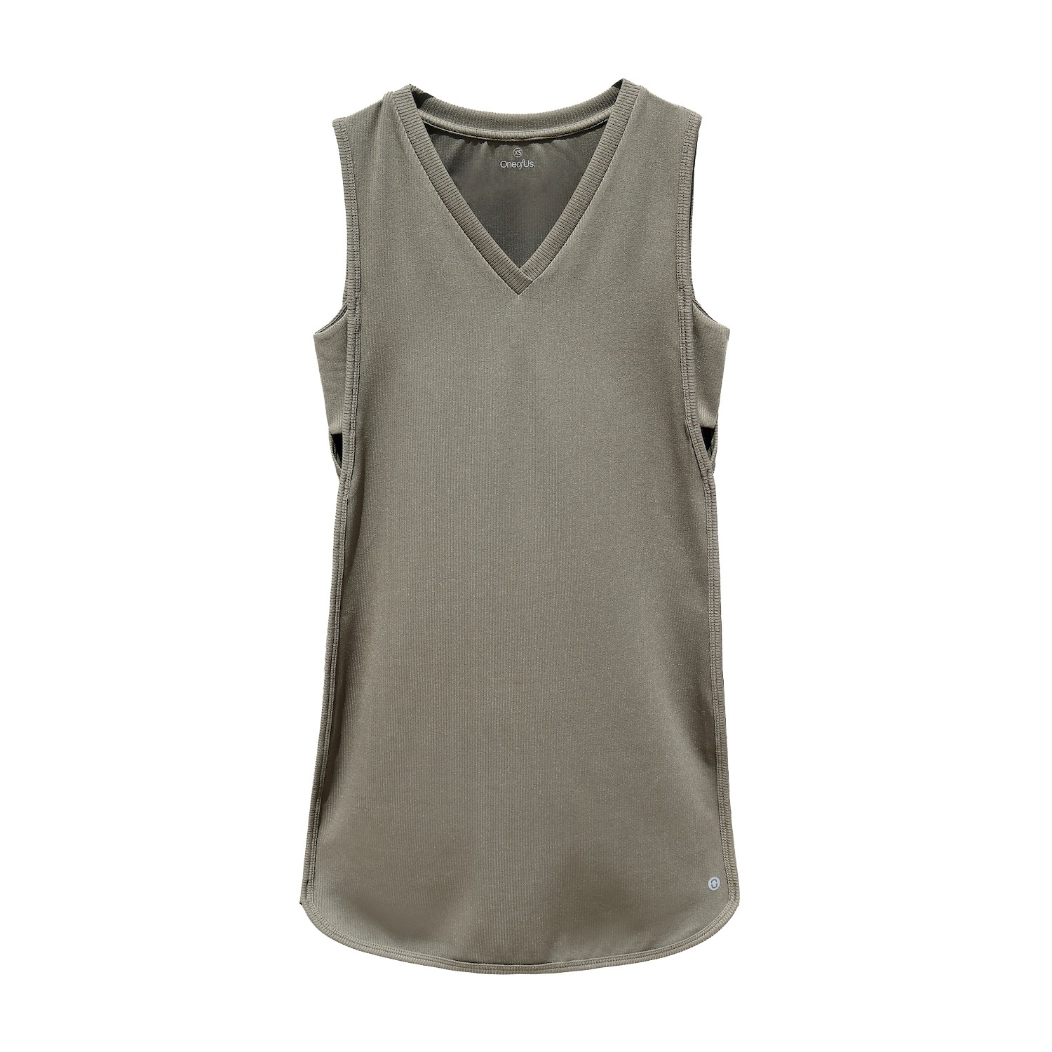 One Of Us Women's Green Helen Can Be Anywhere Anytime V-neck Side Cut-out Dress - Forest In Green