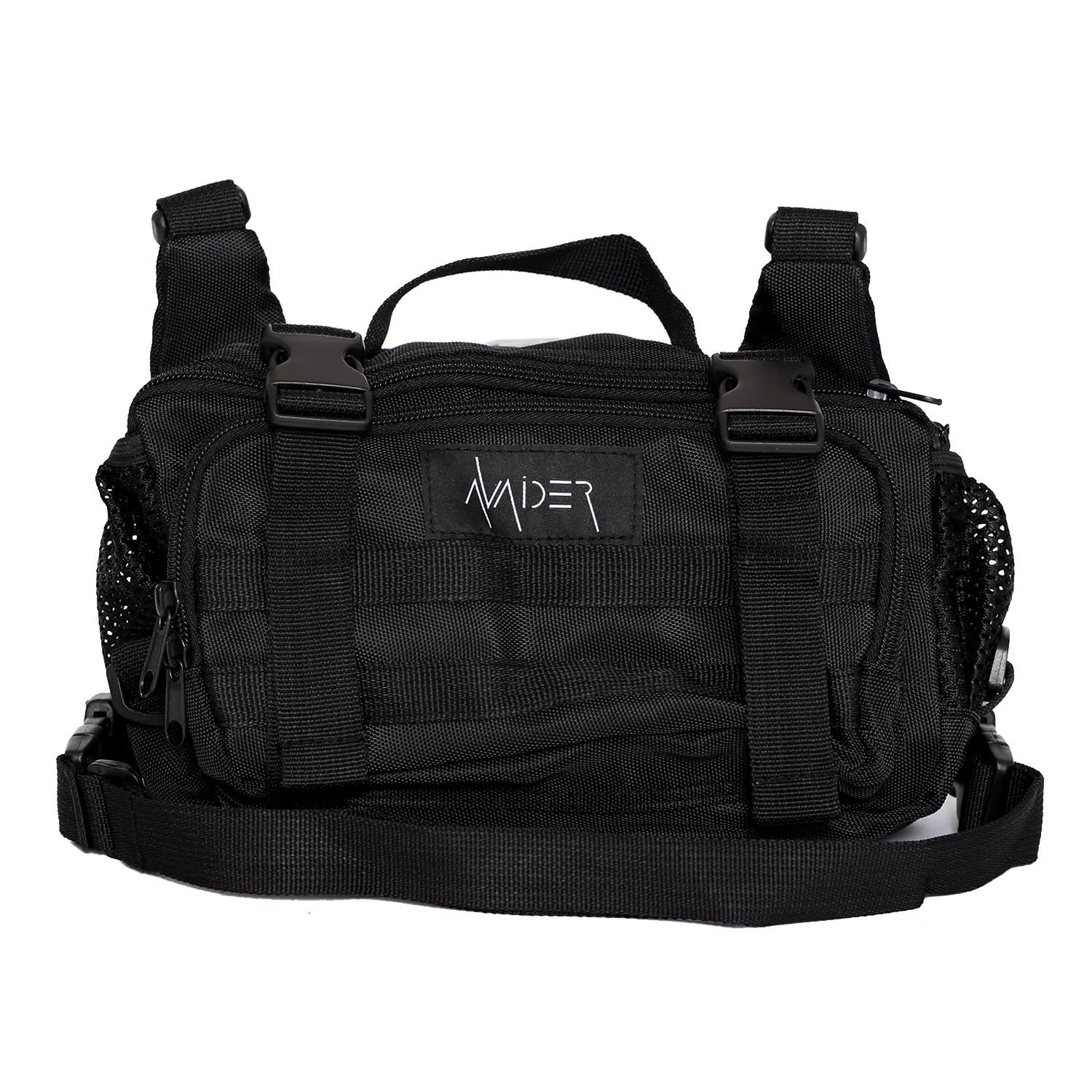 official utility black chest bag