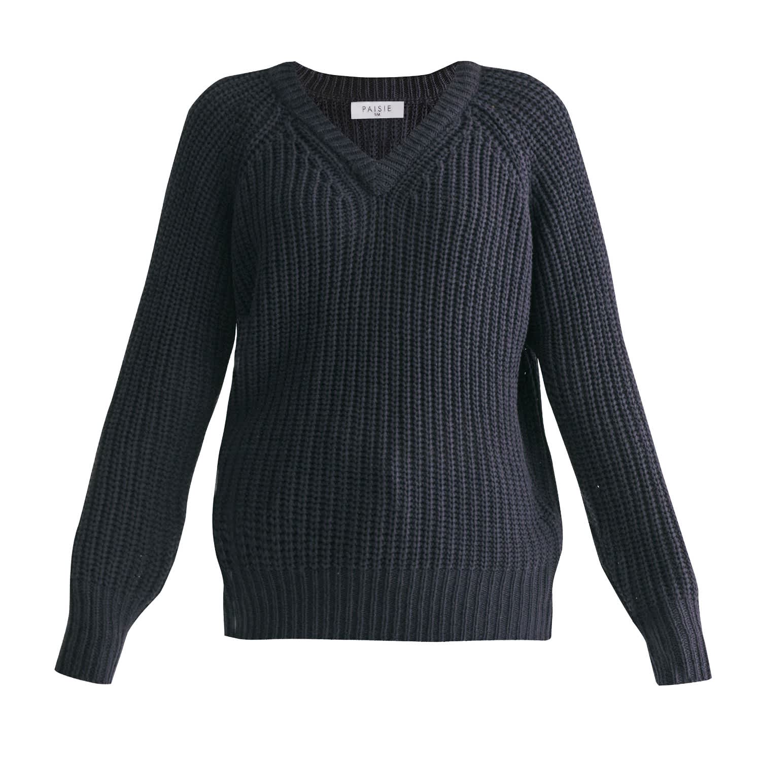 v neck chunky knit jumper