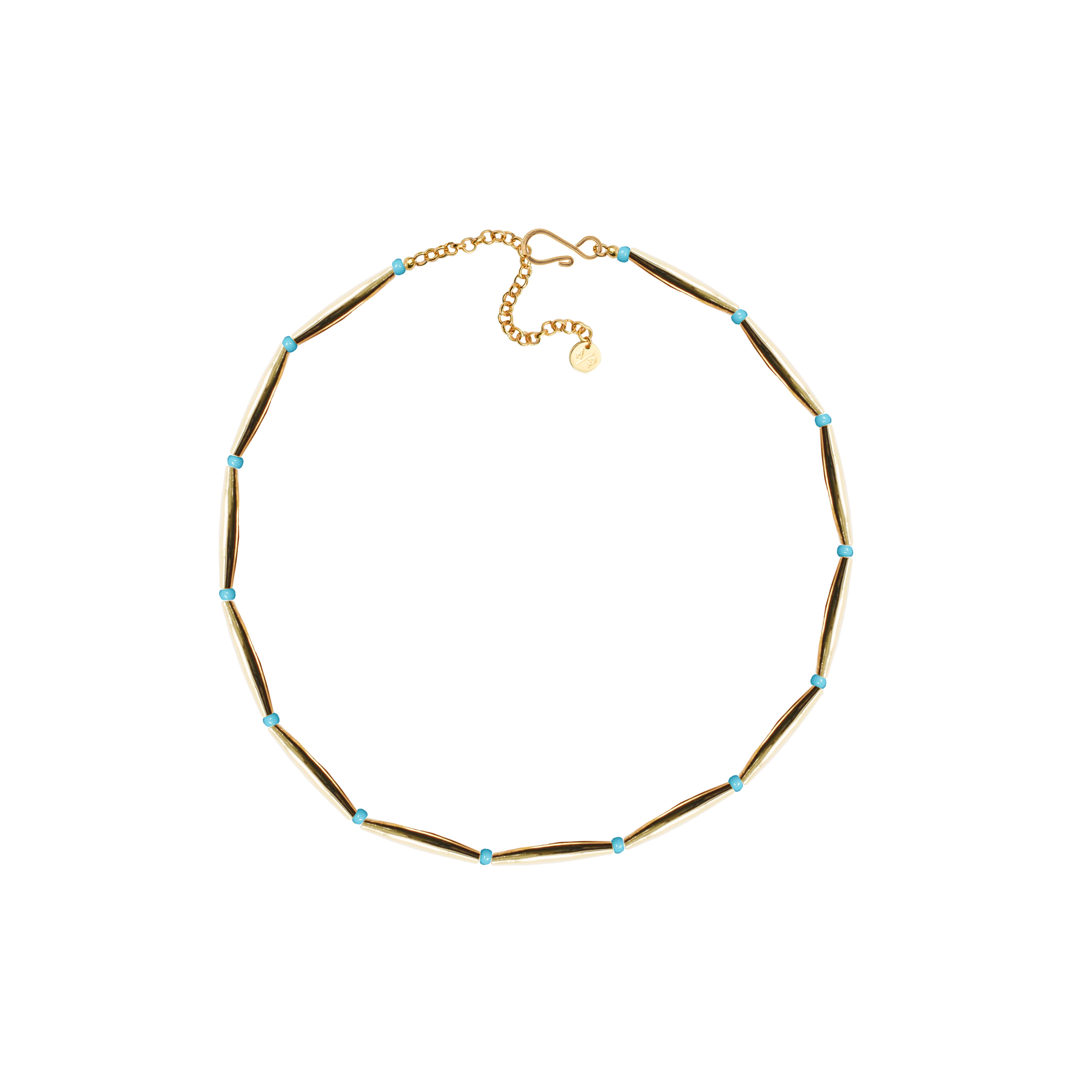 Women’s Turquoise & Tubes Necklace Adriana Pappas Designs