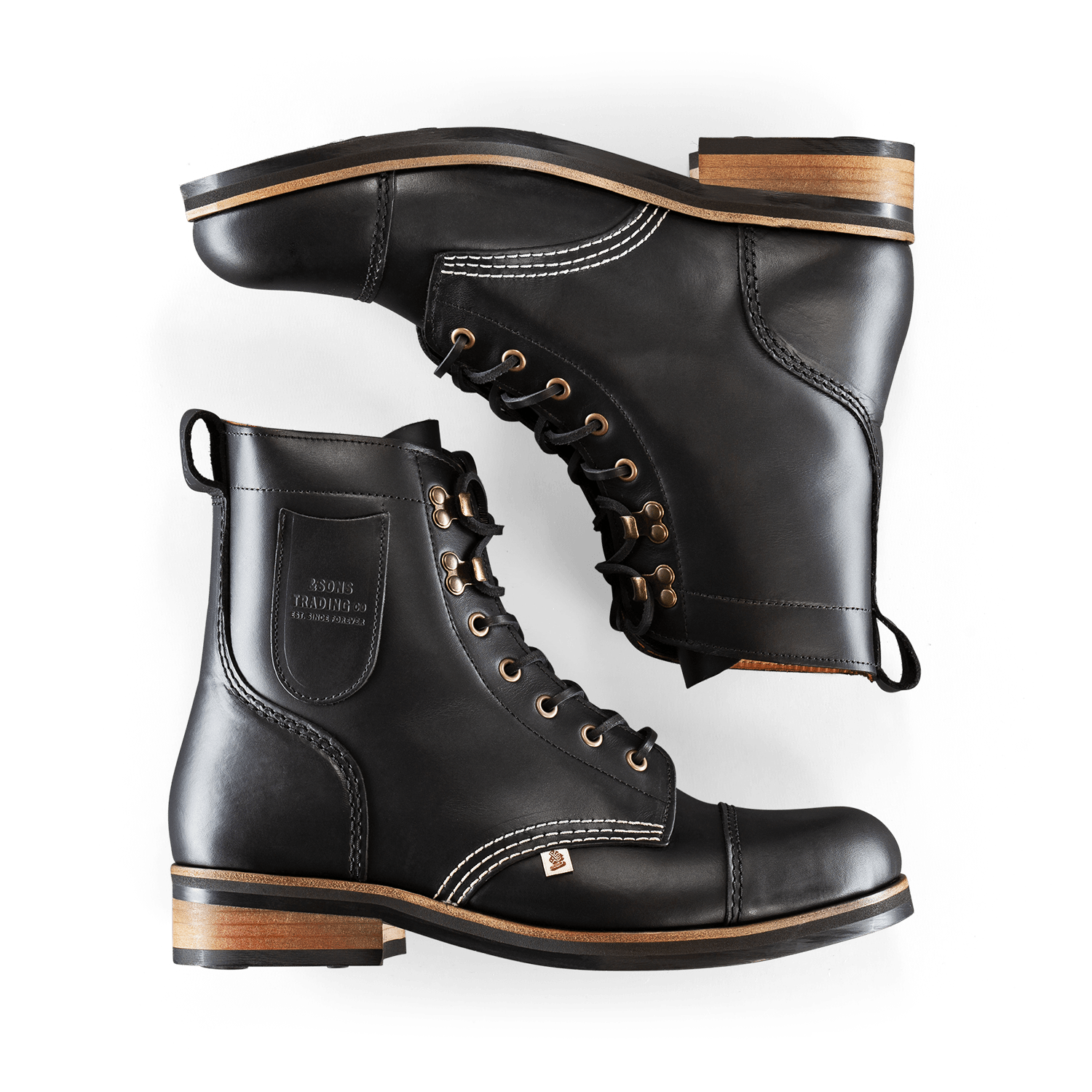 &sons Trading Co Men's &sons The Drover Boot Black In Black