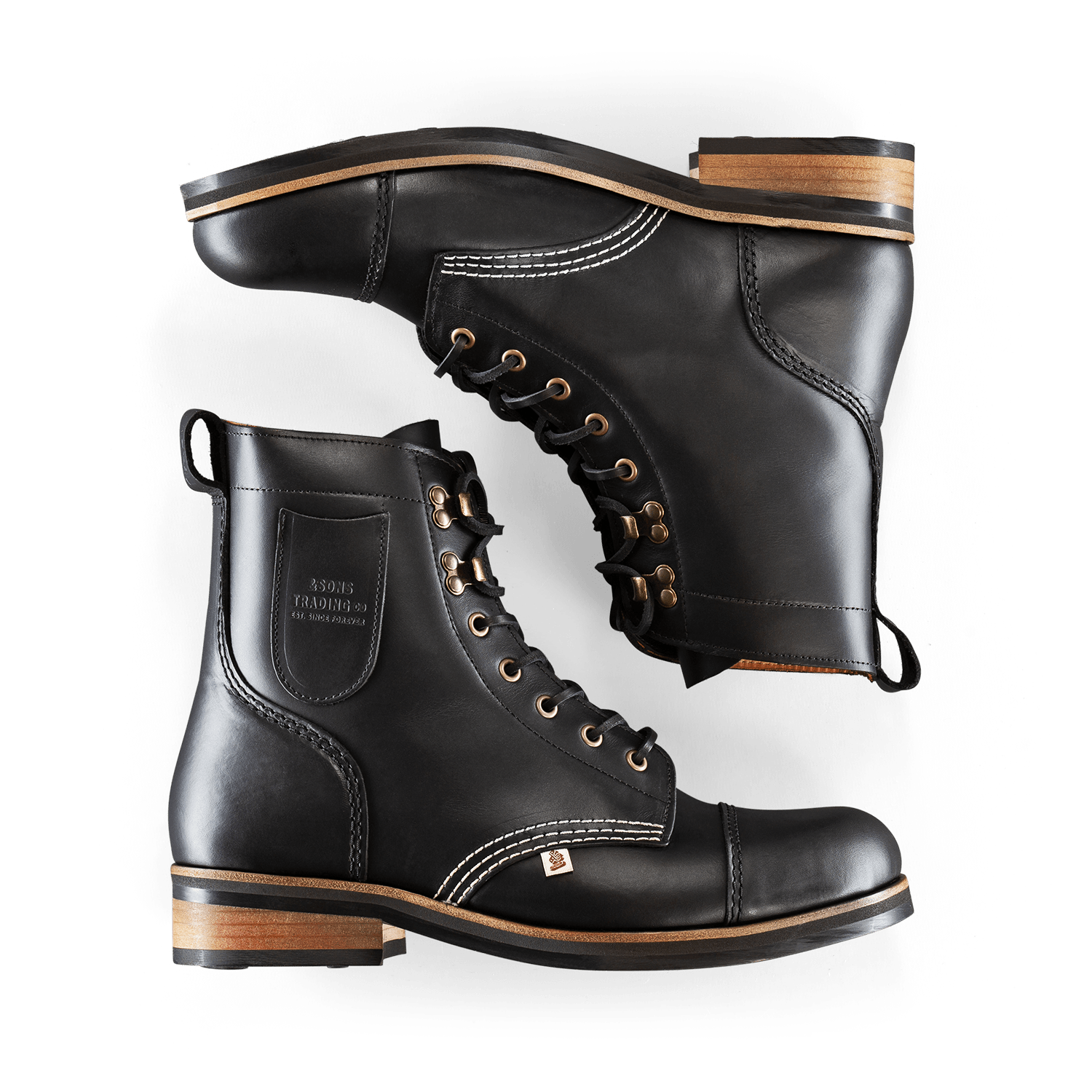 Men’s &Sons The Drover Boot Black 12 Uk &Sons Trading Co