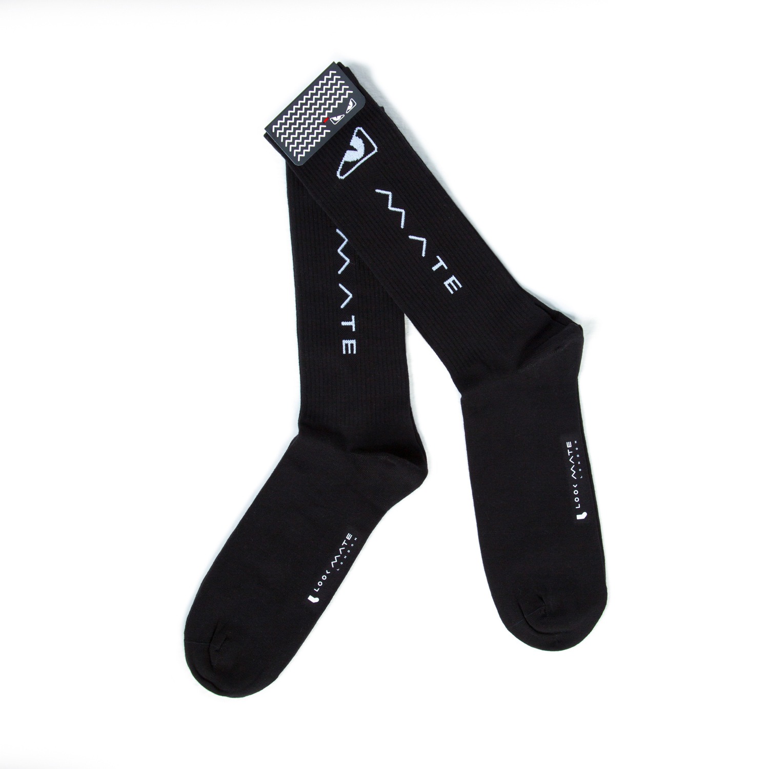 Mate Edition Ninja Black Cotton Socks, Look Mate London