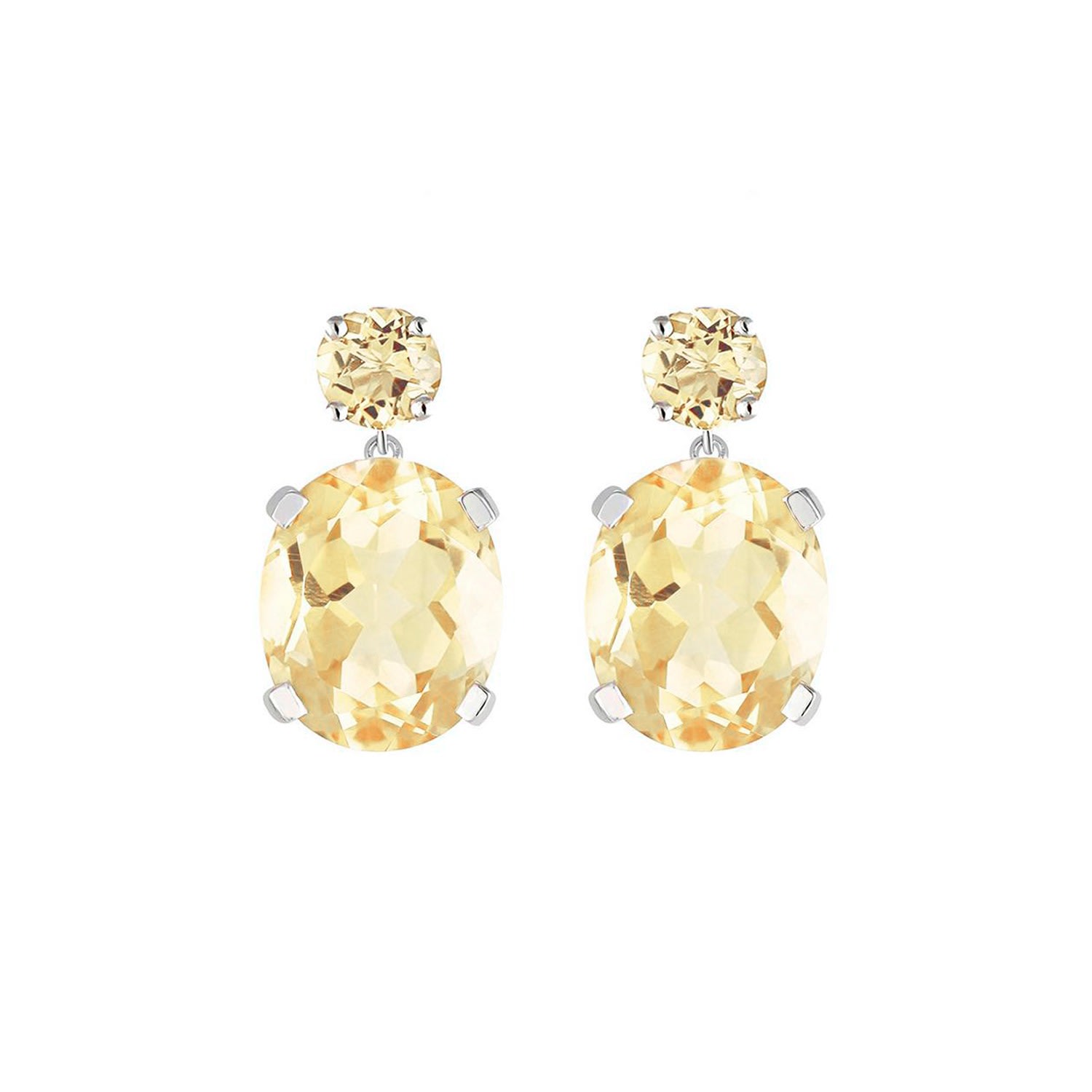 Women’s Yellow / Orange Citrine Drop Earrings Augustine Jewels