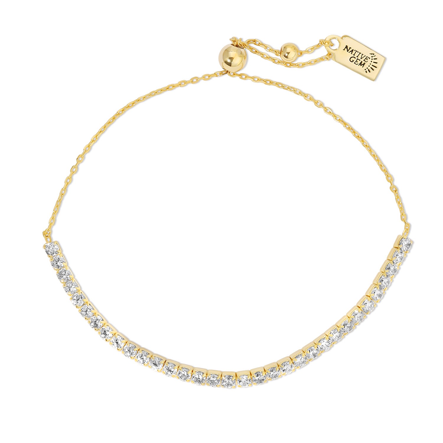 Native Gem Women's Shimmer Bracelet- Gold Vermeil In Gold