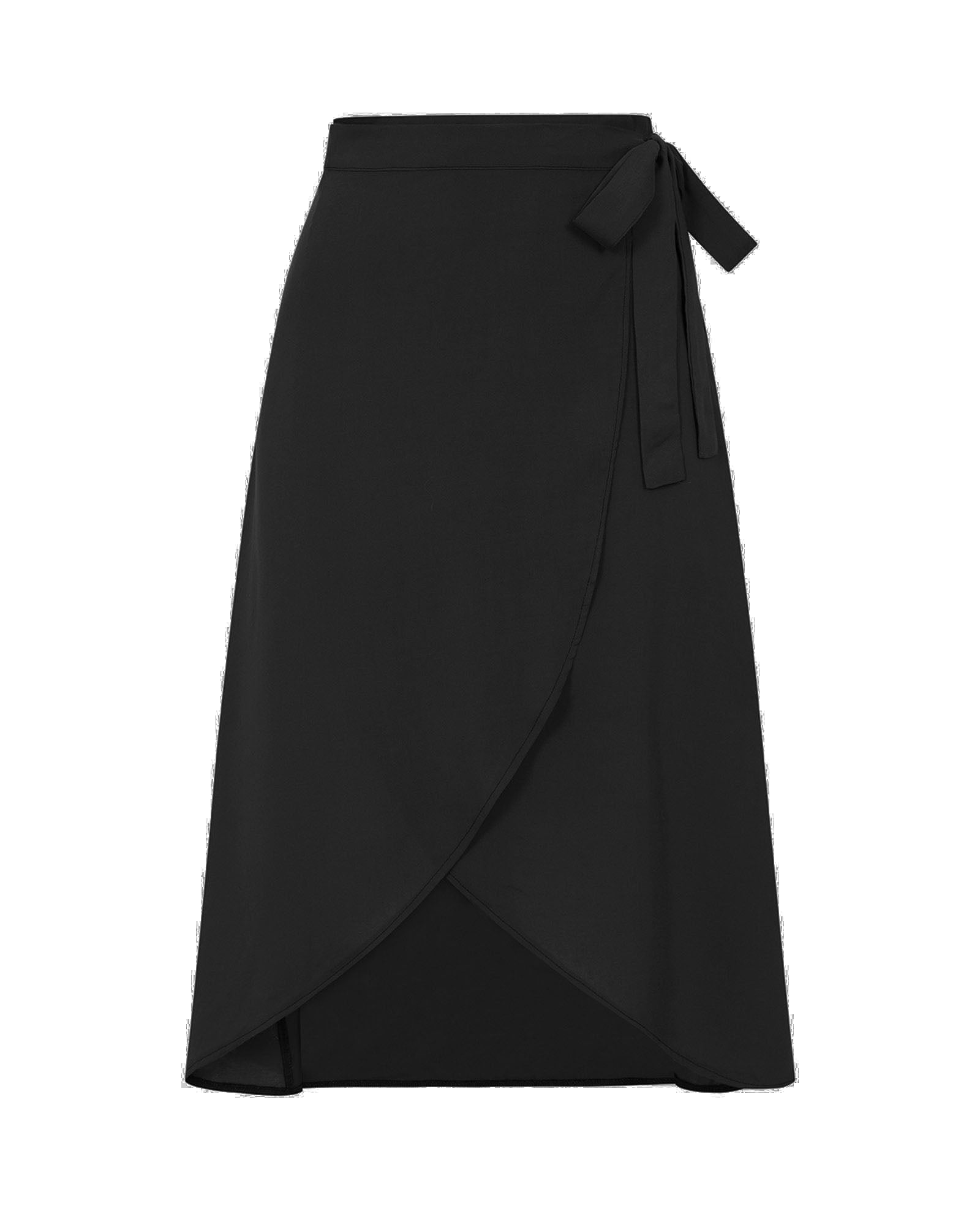 Women’s Black Silk Wrap Skirt Small Sophie Cameron Davies