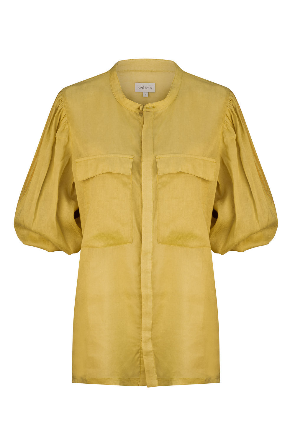 Dref By D Women's Yellow / Orange Santorini Relaxed Shirt - Mustard In Yellow/orange