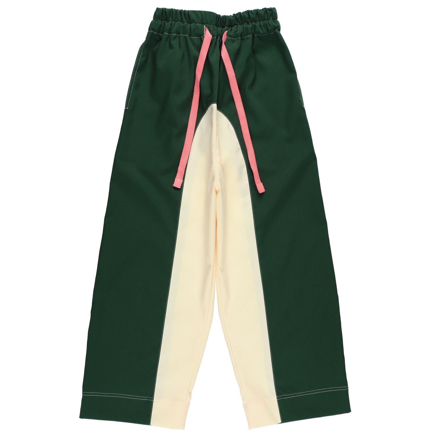 Tuckshop Women's Green / White Switching Easy Pants - Green In Green/white