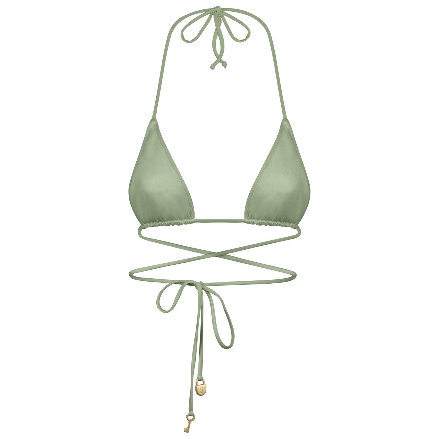 Bianca Resortwear Women's Green Yasmin Bikini Top In Sage In Green