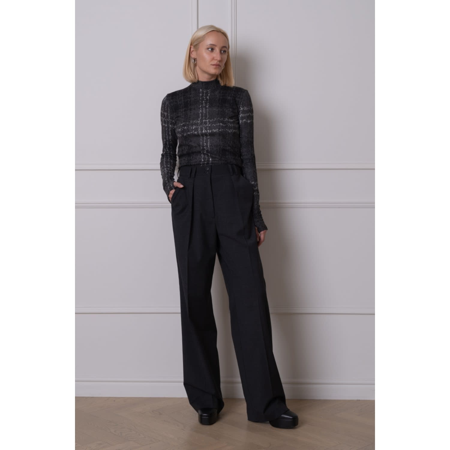 Wool Mix Tailored Trousers, Sustainable Womenswear