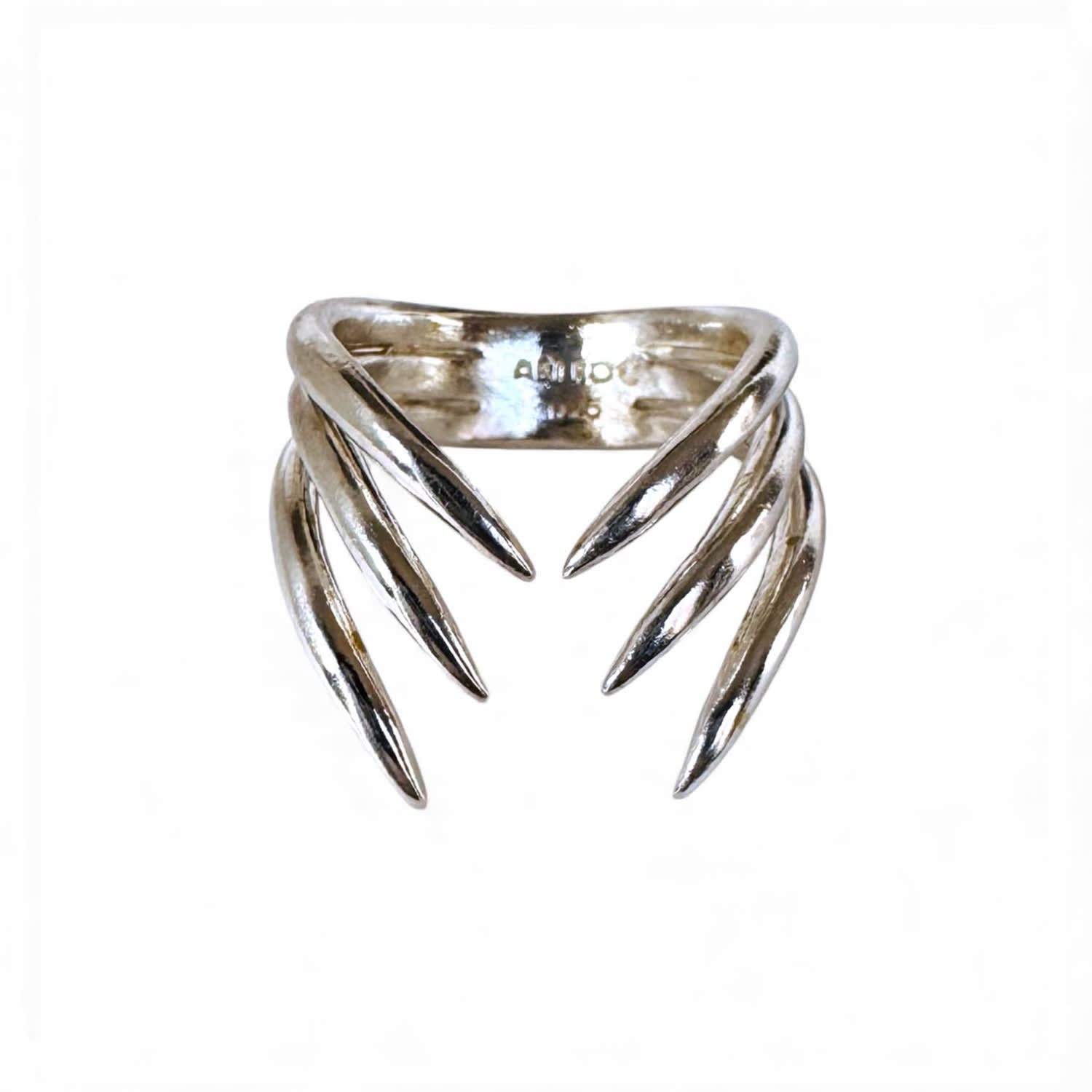 Aki Roc Jewelry Women's The Hug Ring Trio - Sterling Silver In Metallic