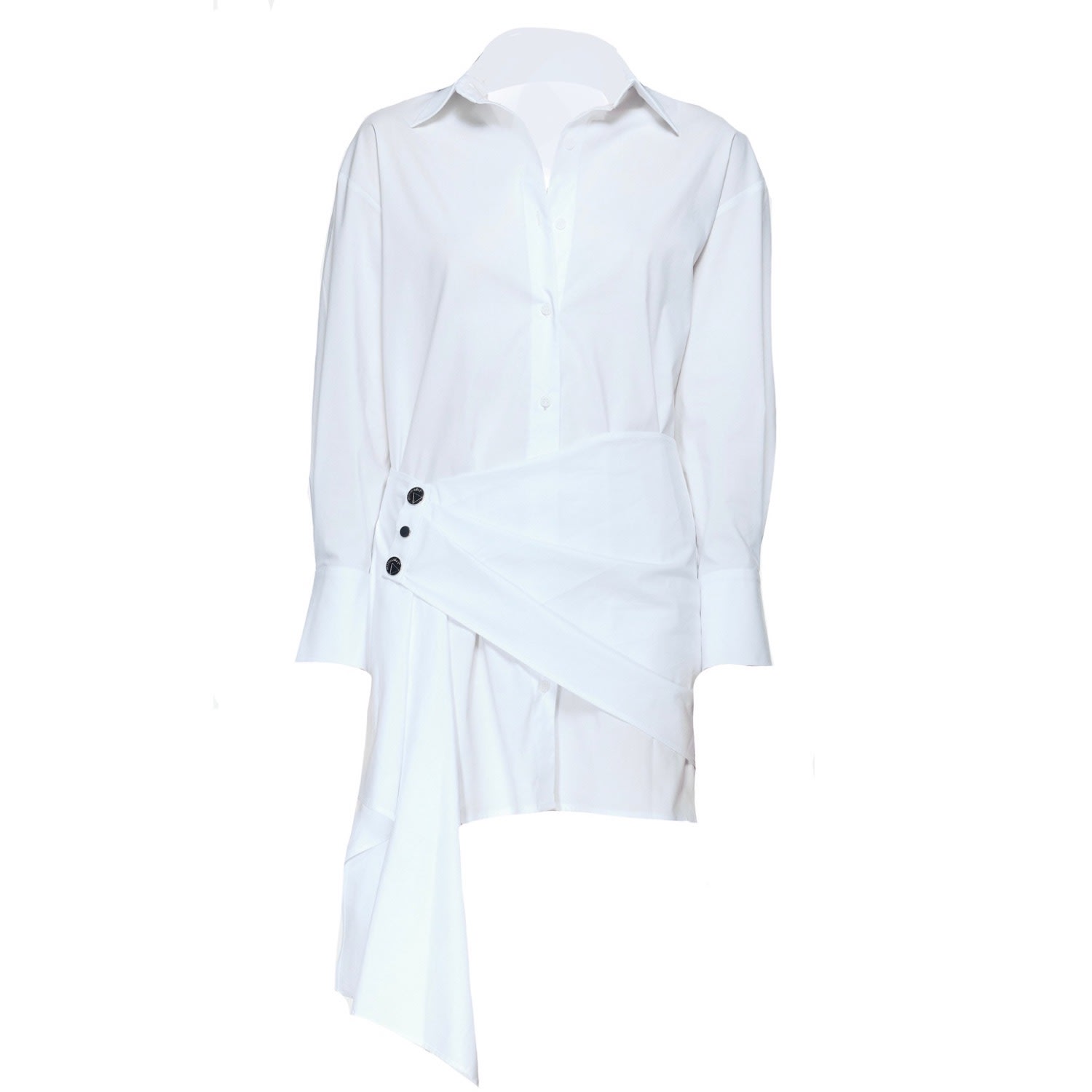 Mirimalist Women's Eddy White Shirt Dress In White