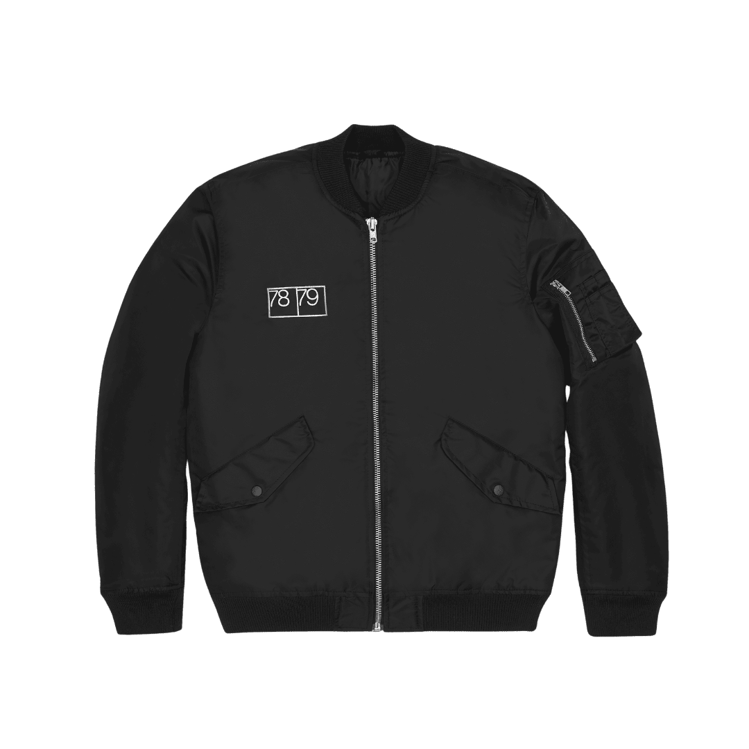 7879 Women's Black Bomber Jacket
