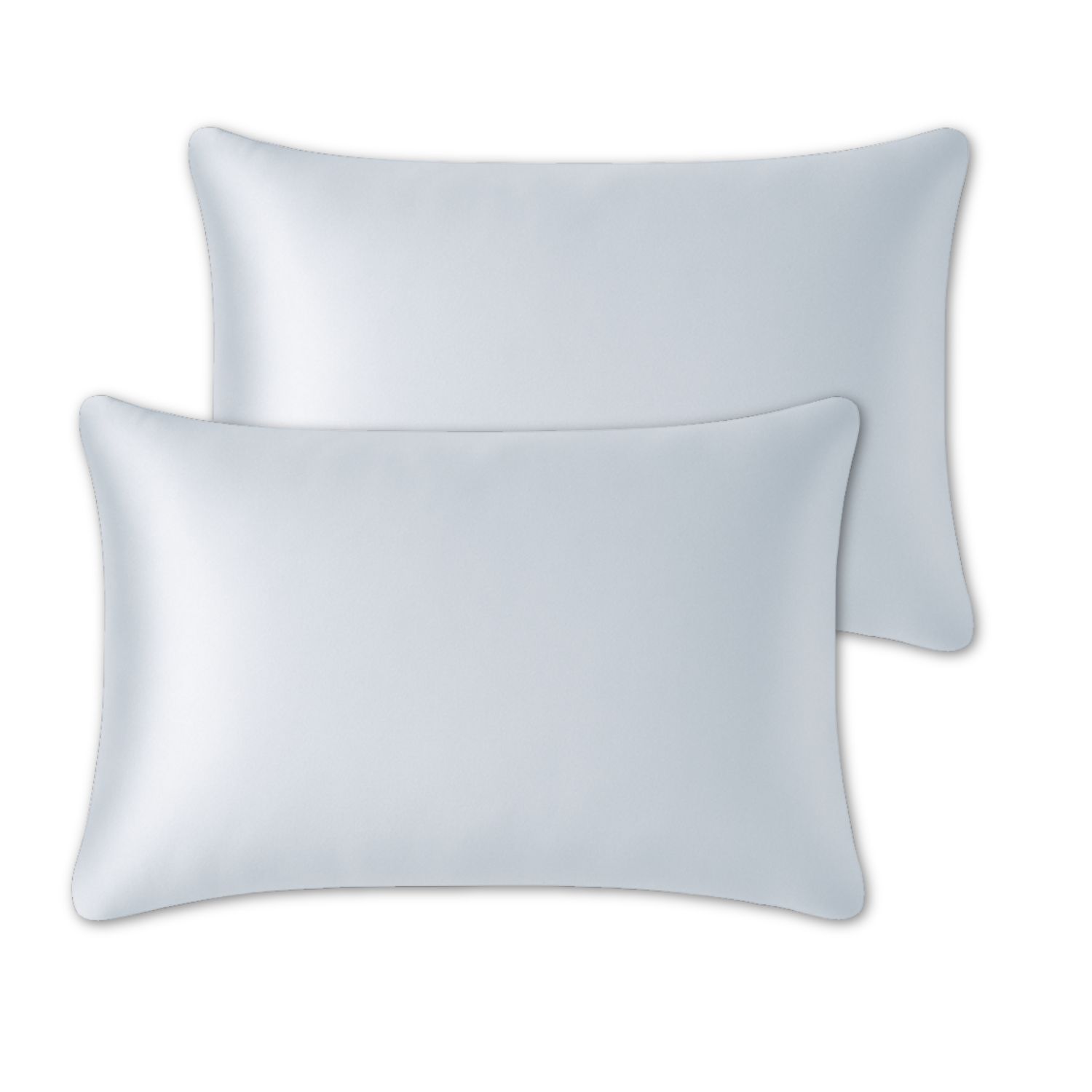 Hi Silk Celestial Blue Mulberry Silk Housewife Pillowcase Set Of Two - Twenty Five Momme