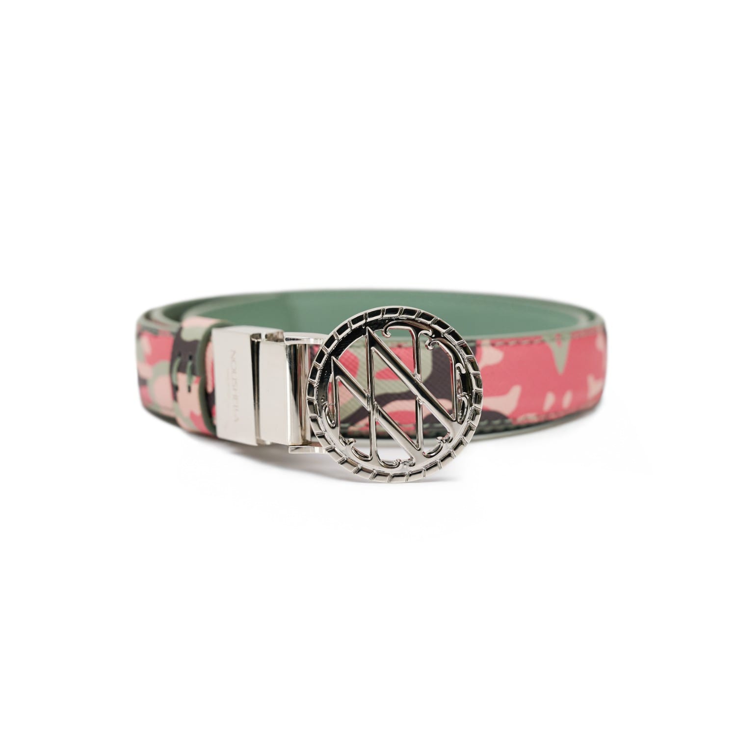 Noushella Women's Green Anahata Silver Small Belt In Sage In Green