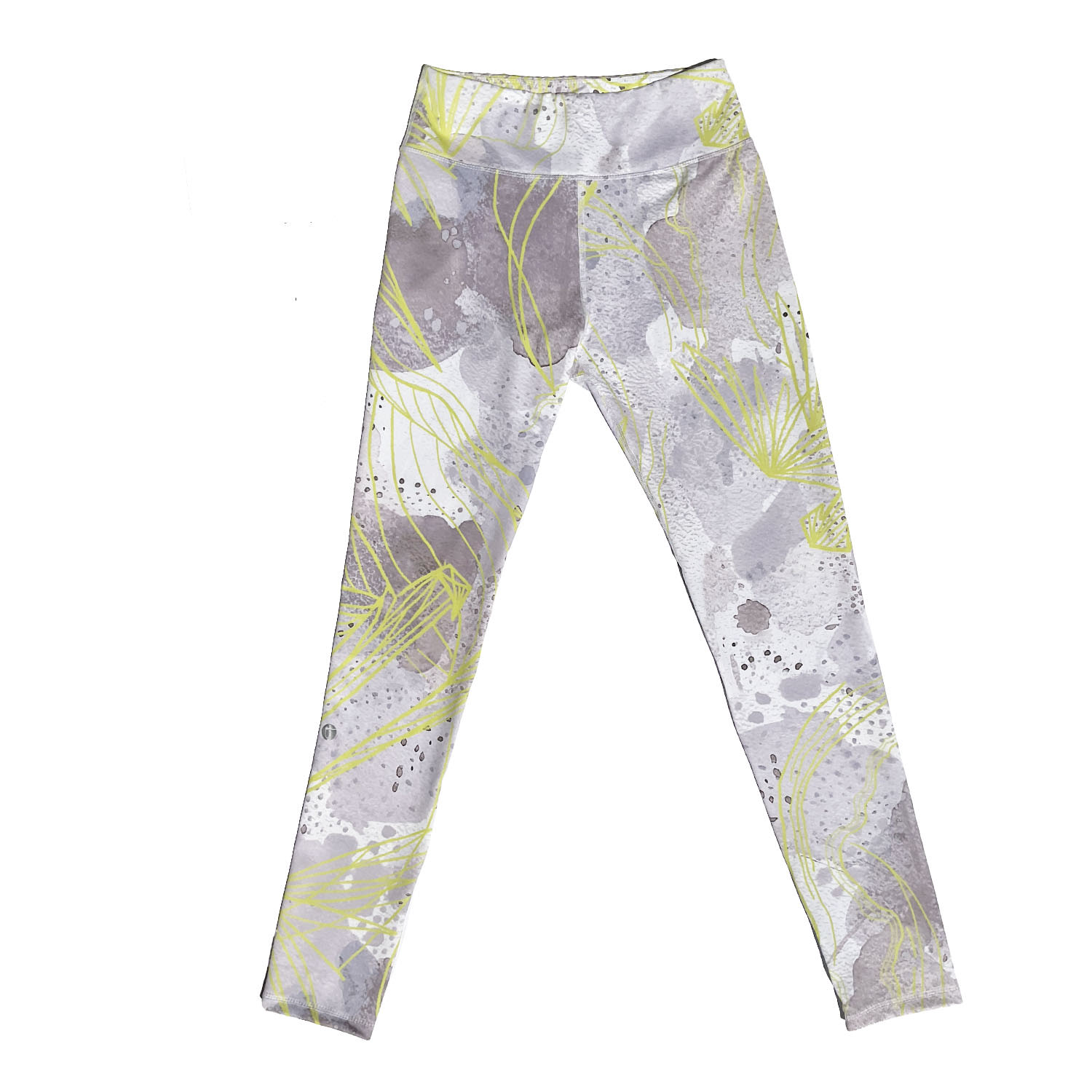 Women’s Pink / Purple / Yellow Parakeet Lily High Waist Legging Medium Taupe Activewear