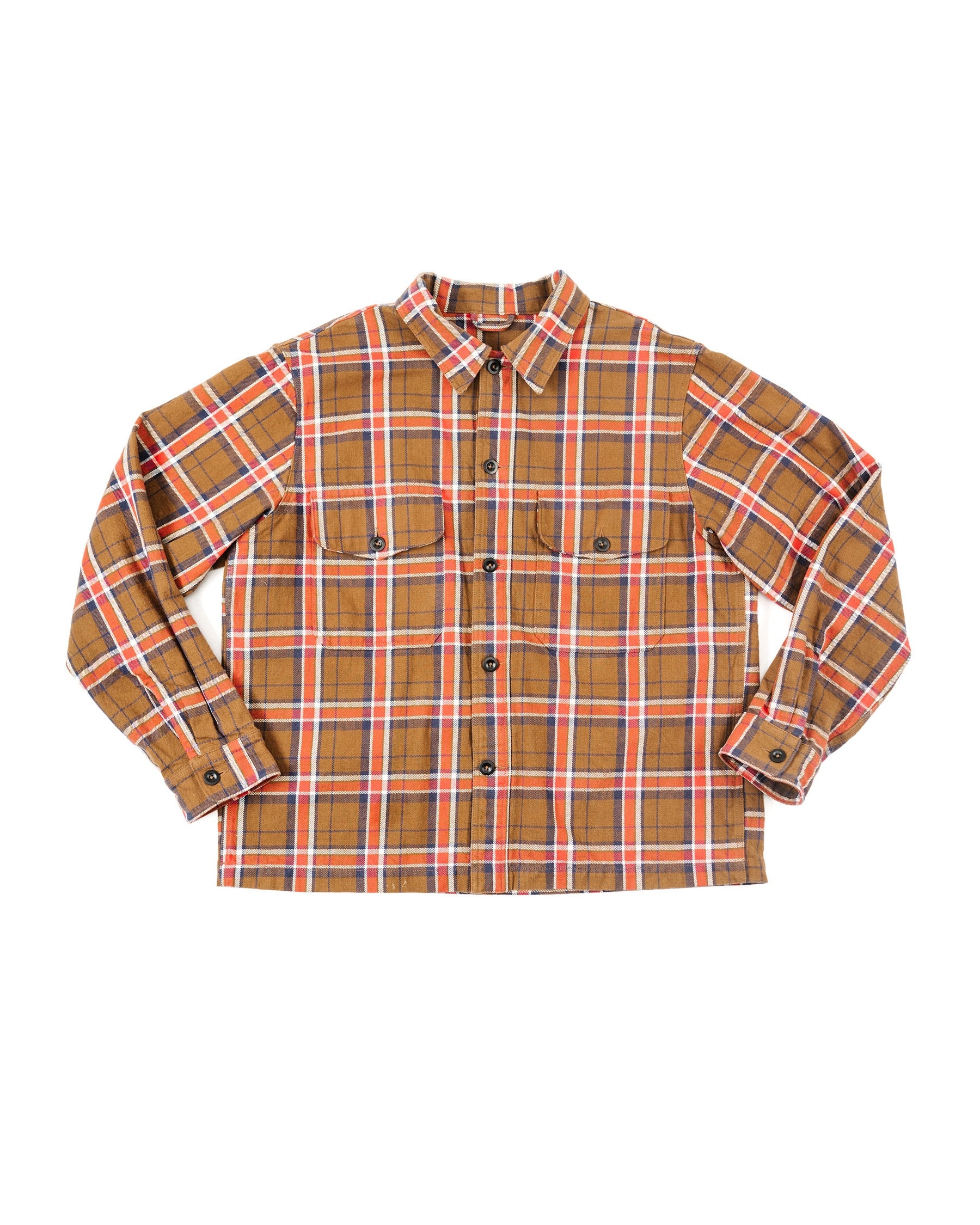 Ariko Men's Brown / Red Red/brown Bucky Flannel Overshirt In Brown/red