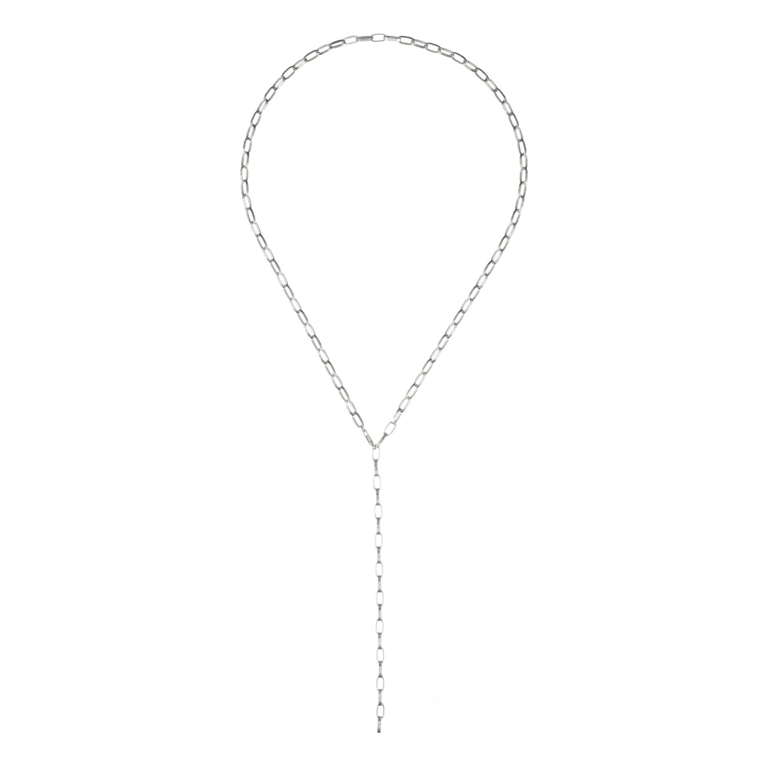 Edge Only Women's Oval Link Necklace 60cm Sterling Silver