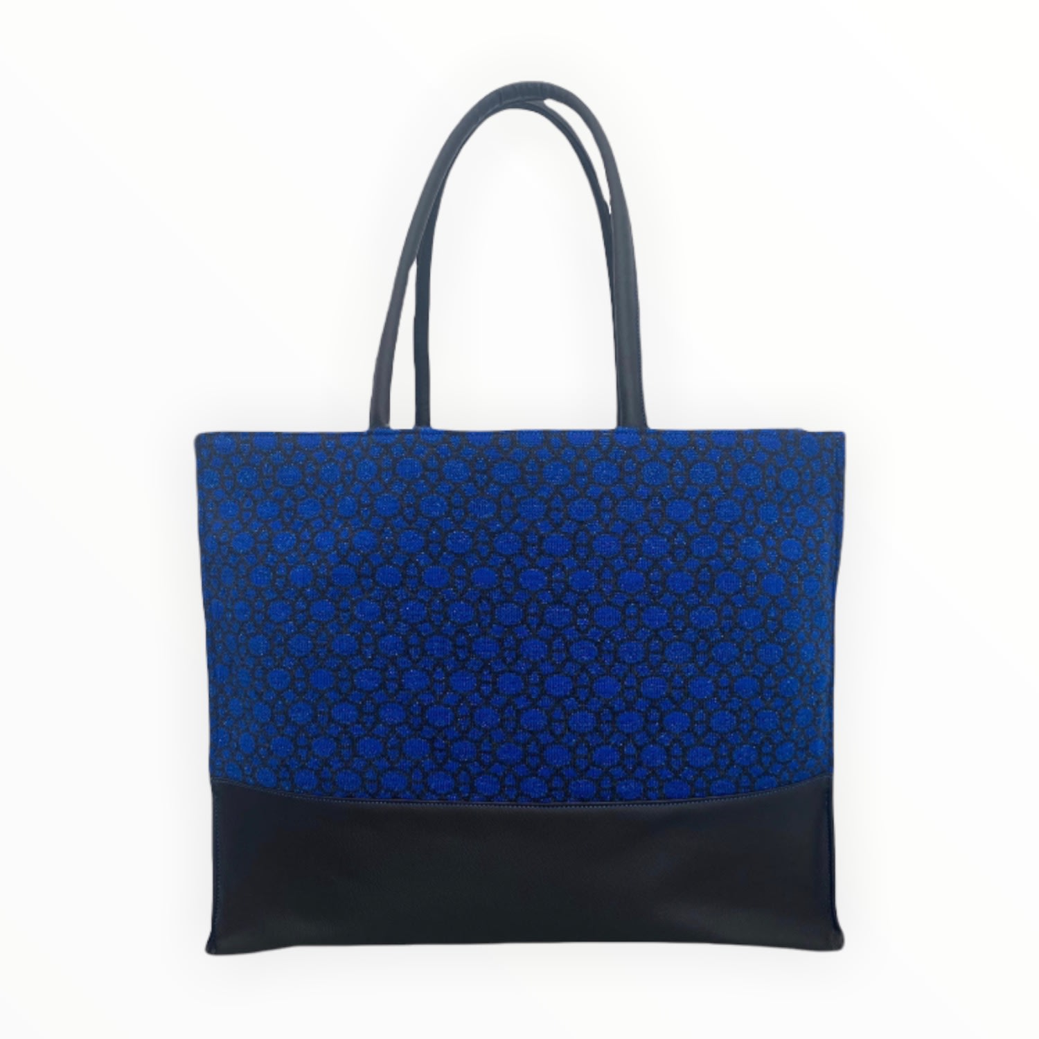 Women’s Black / Blue Deux Cts Tote Bag - Charcoal, Blue Sax One Size Maria Aristidou