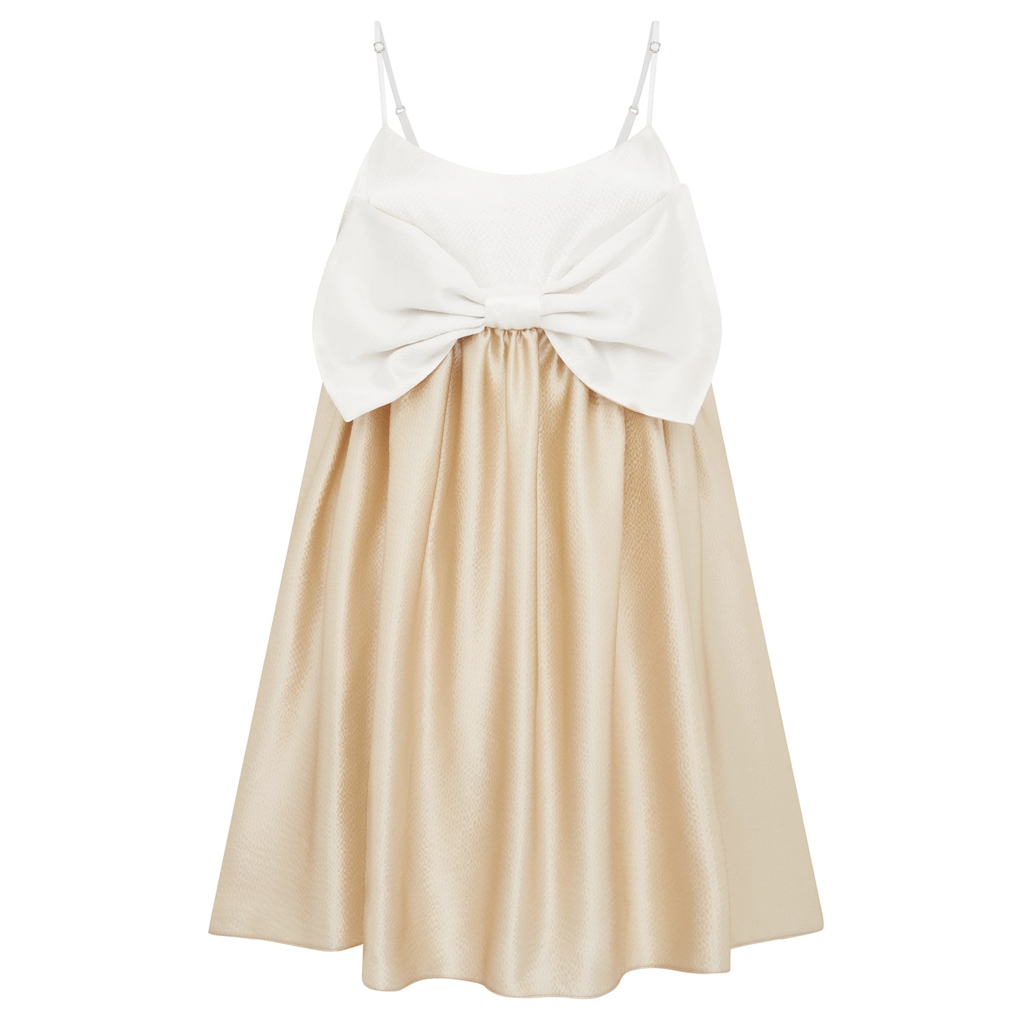 Lisa The Label Women's Gold Angel Bow Dress In Gold