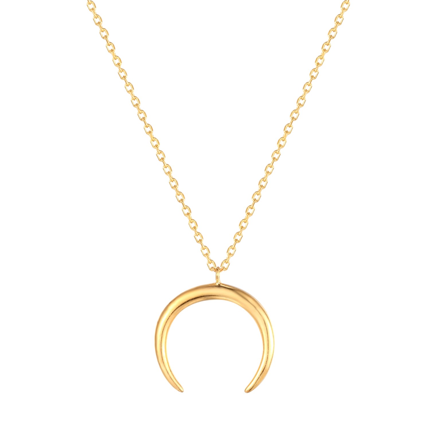 Women’s 22Ct Gold Vermeil Plain Tusk Necklace Seol + Gold